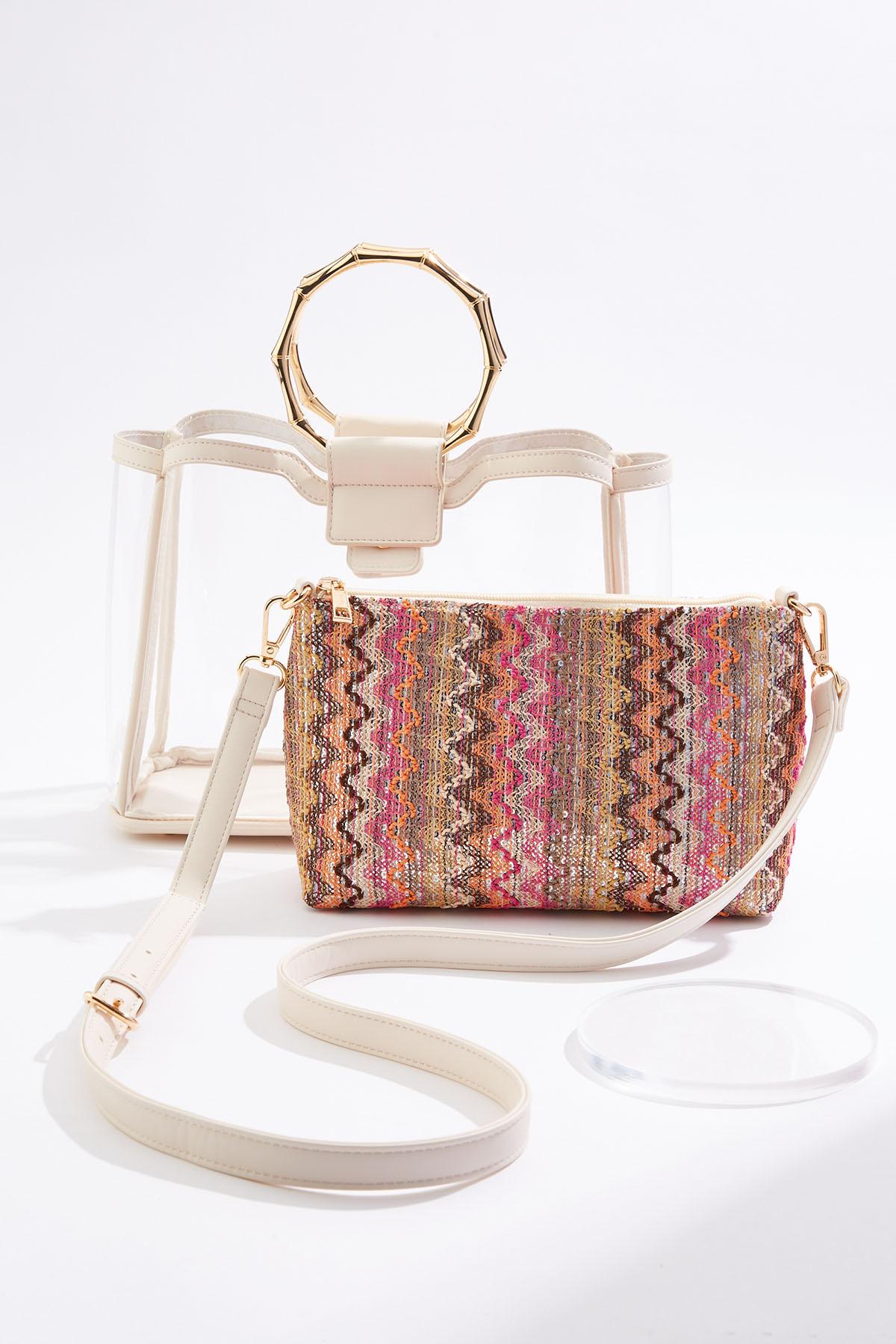 日本全国送料無料商品 | 特集 | Cato | Fashions Cato Metal Set Satchel Lucite Handle Bamboo 小物