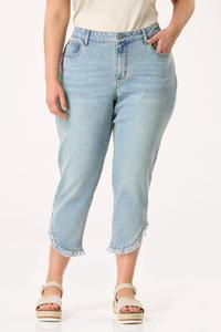 Cato Fashions | Cato Plus Size Cropped Ruffled Eyelet Hem Jeans