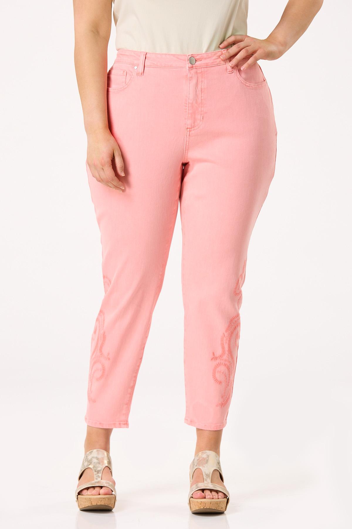 Cato Fashions | Cato Plus Petite Solid Embroidered Hem