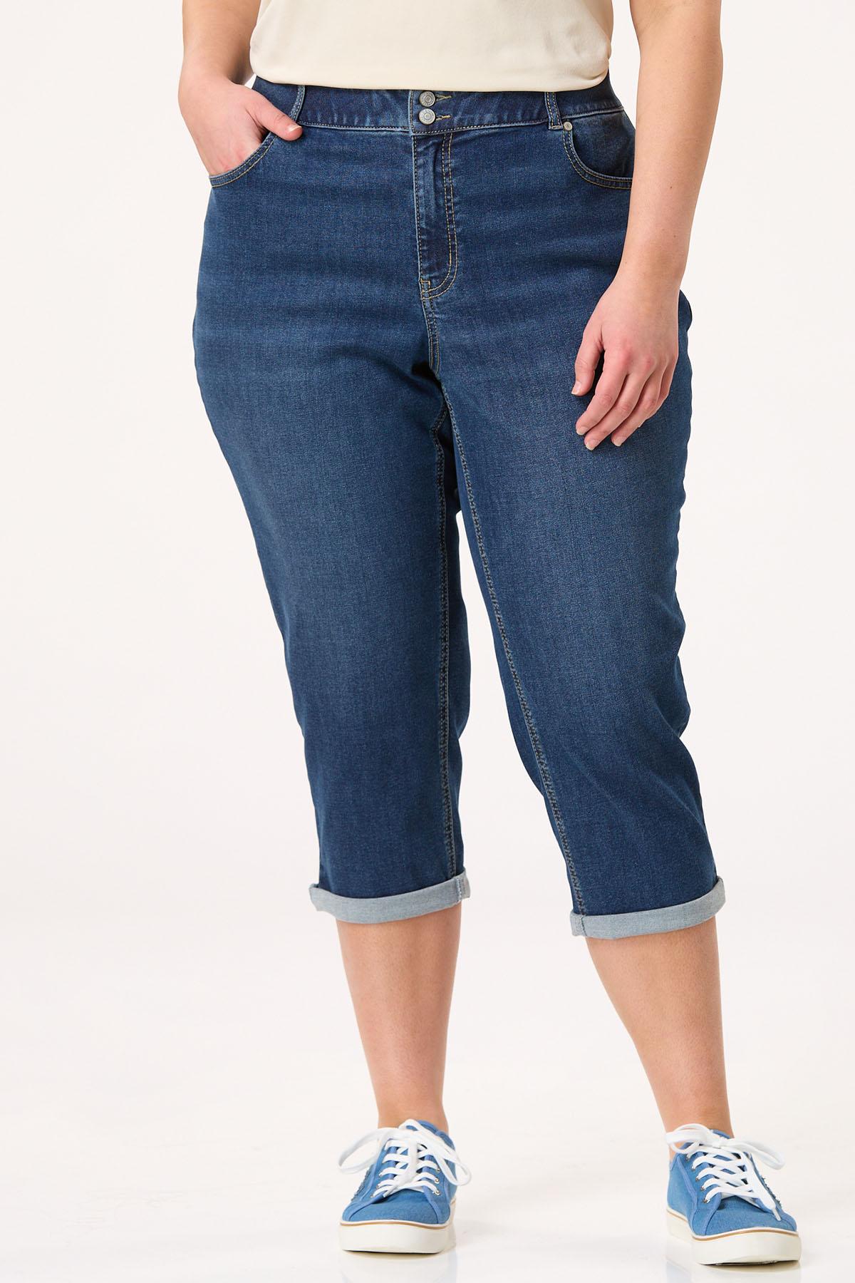  Cato Fashions | Cato Plus Size Cropped Super Flex Jeans