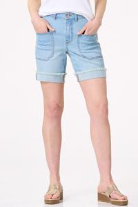  Cato Fashions | Cato Curvy Tab Waist Denim Shorts