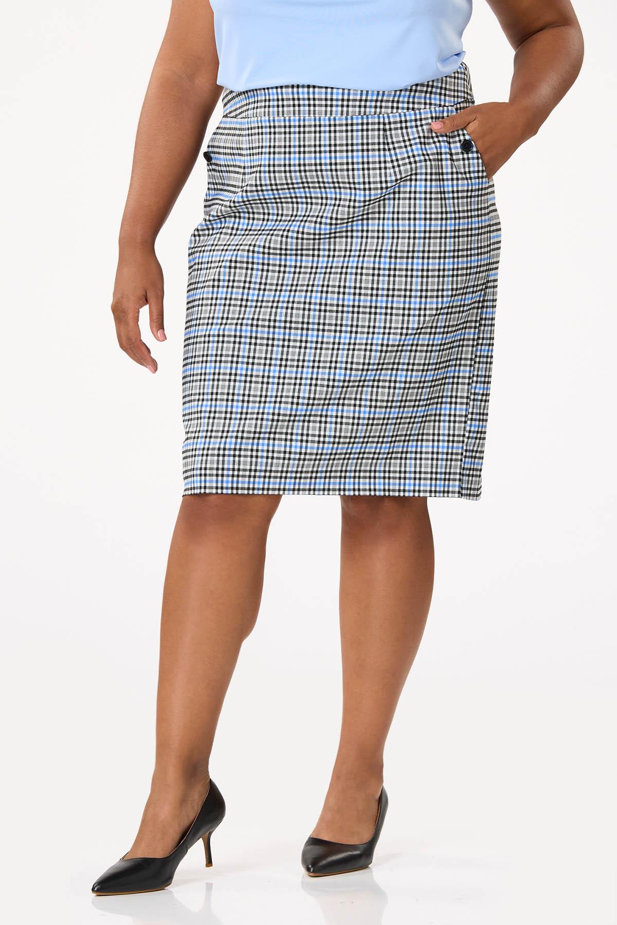 Pencil Skirt Outfit Plaid Skirt Plus Size How To Wear Plaid Pencil