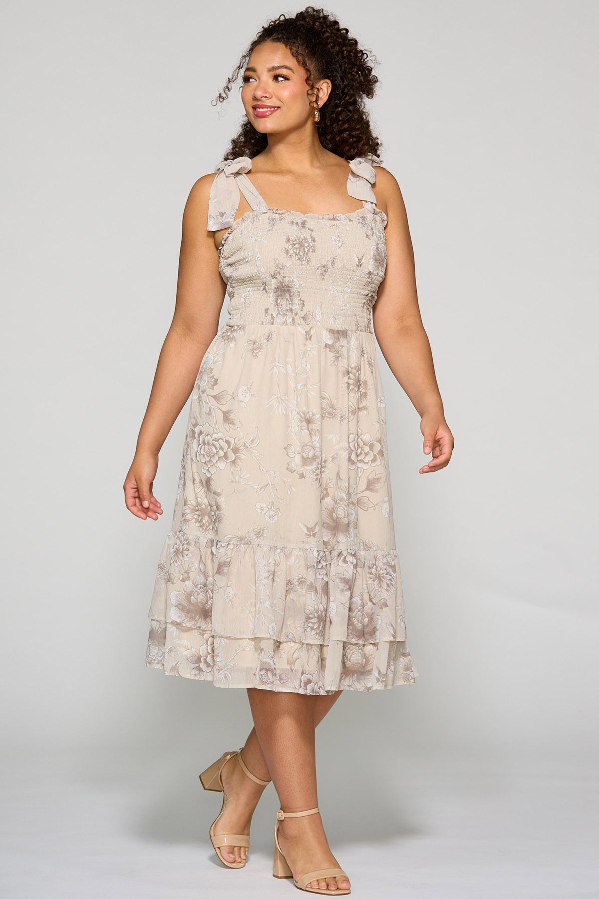  Cato Fashions | Cato Plus Size Garden Bird Floral Maxi Dress