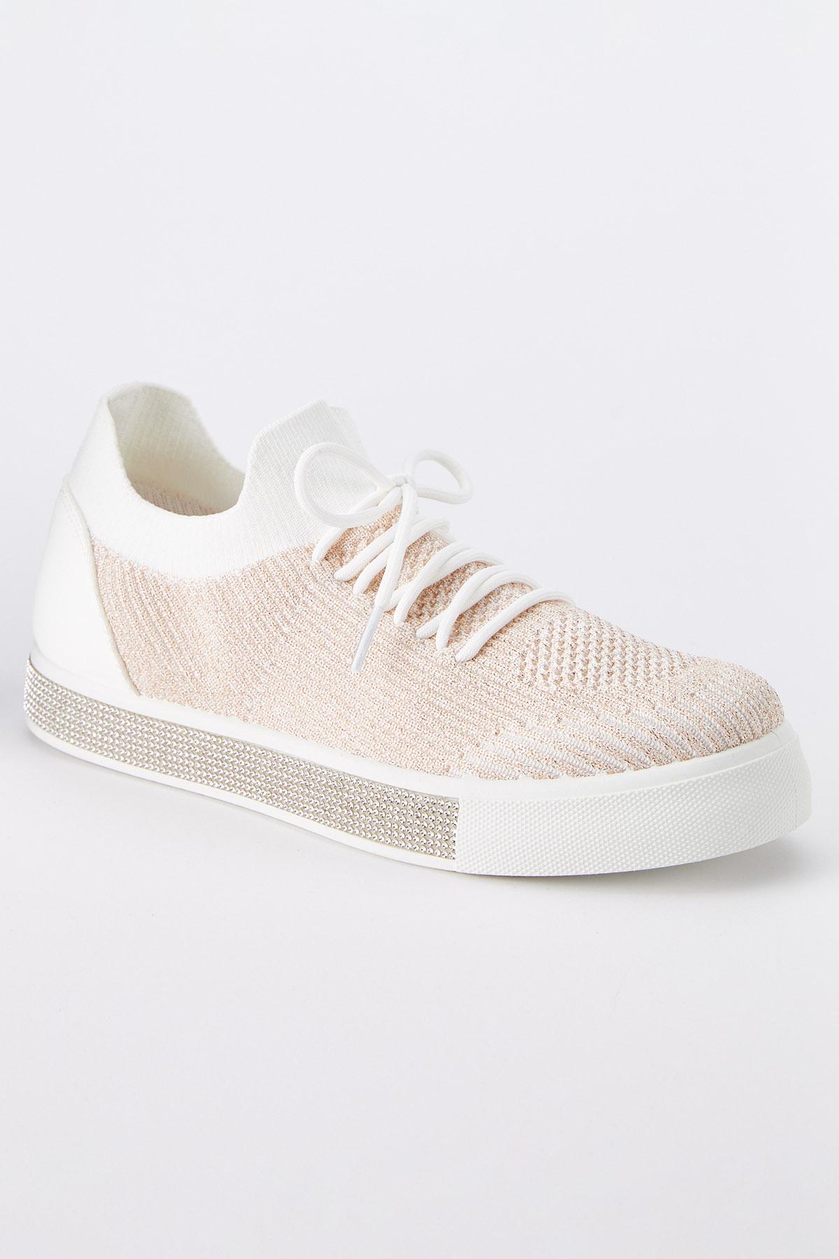  Cato Fashions | Cato Shimmer Rhinestone Sole Sneakers
