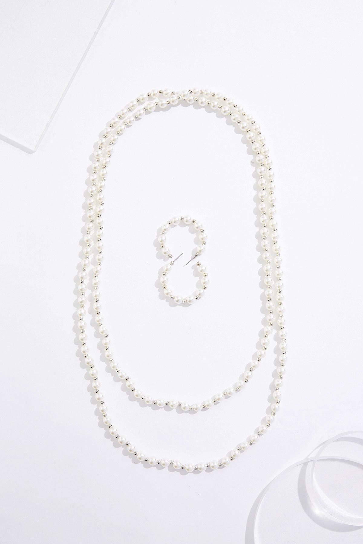  Cato Fashions | Cato Pearl Classic Long Necklace Set