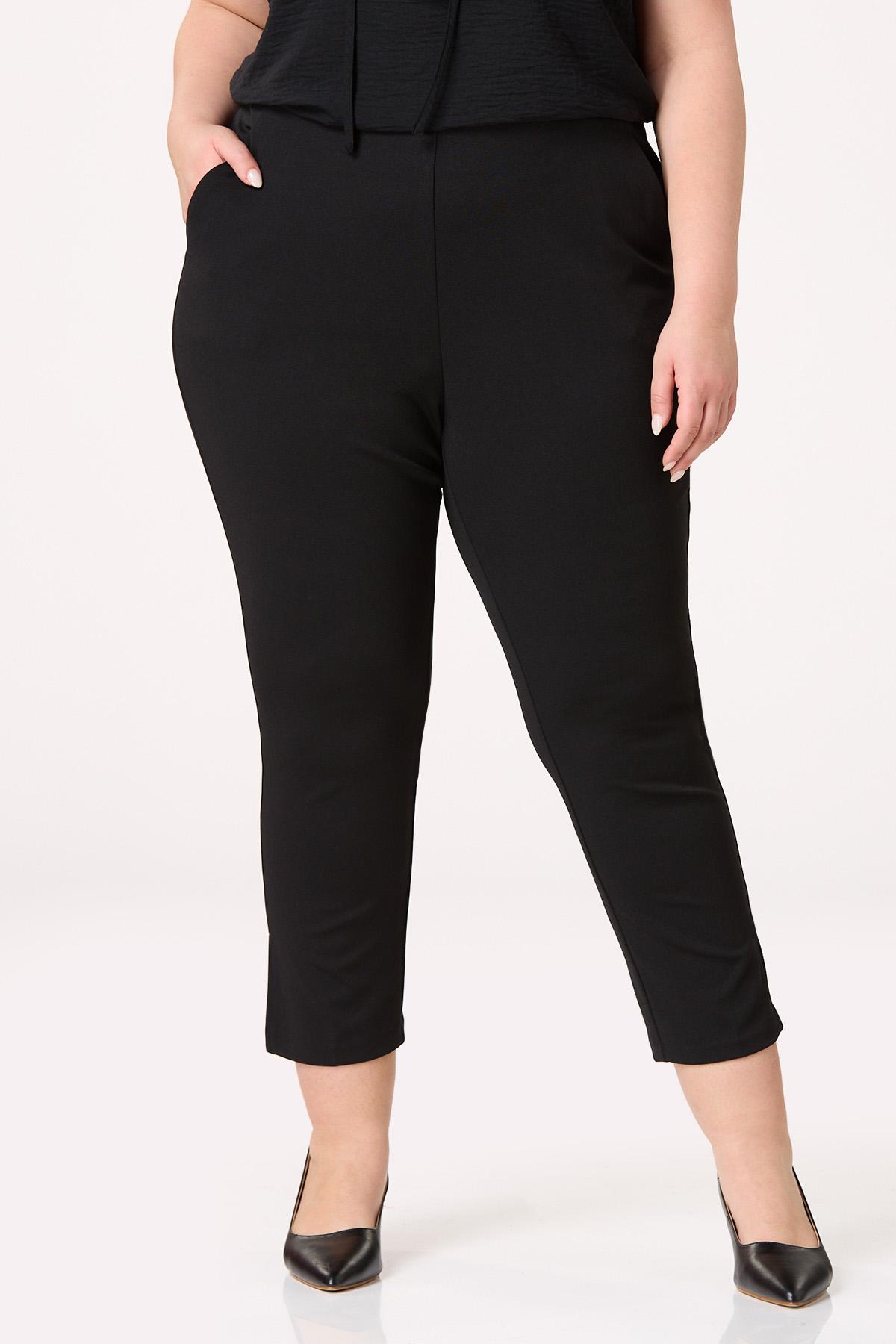  Cato Fashions | Cato Plus Size Cropped Stretchy Knit Pants