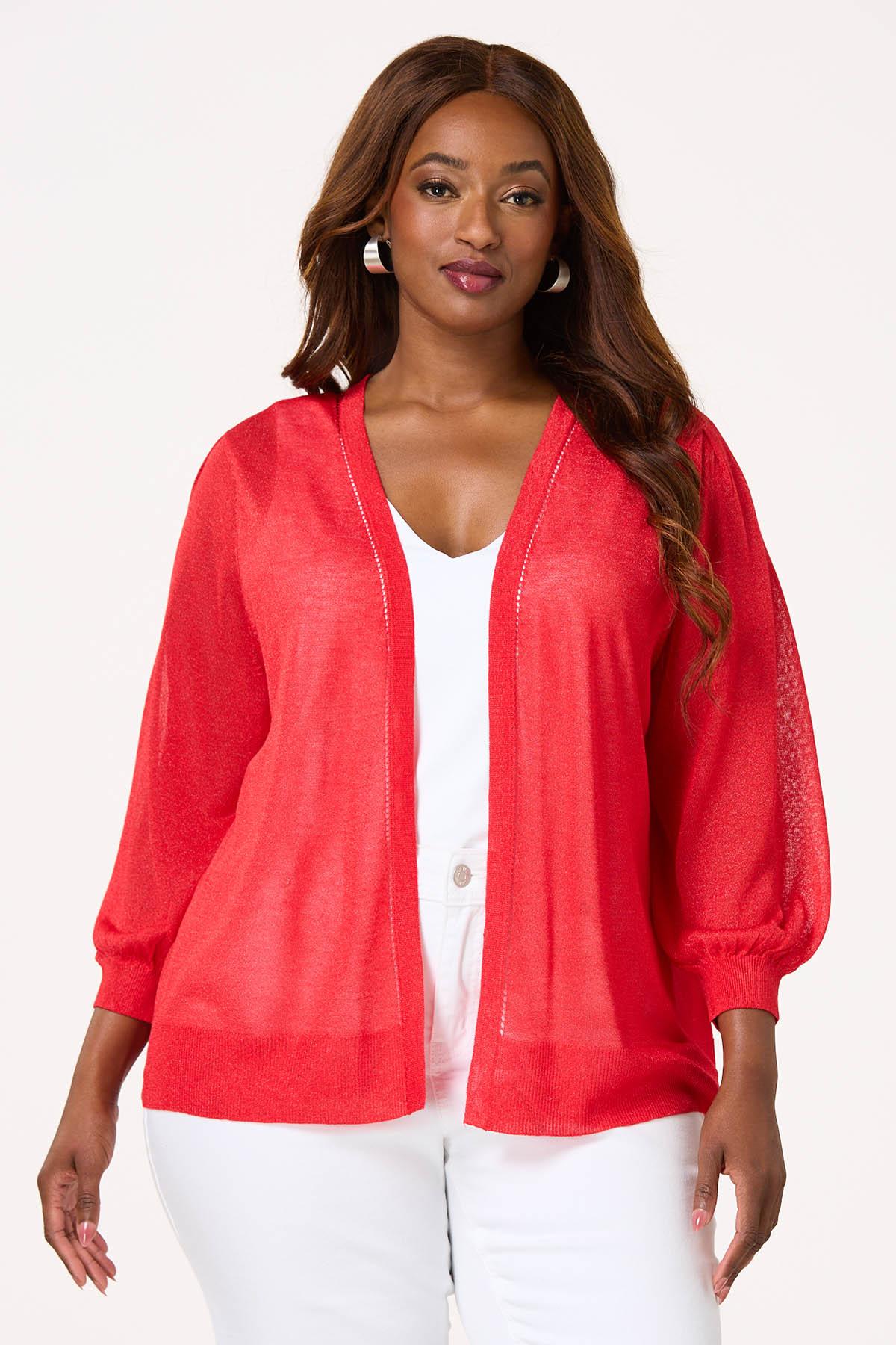 Cato Fashions | Cato Plus Size Solid Sheer Balloon Sleeve Cato Fashions | Cato Plus Size Solid Sheer Balloon Sleeve