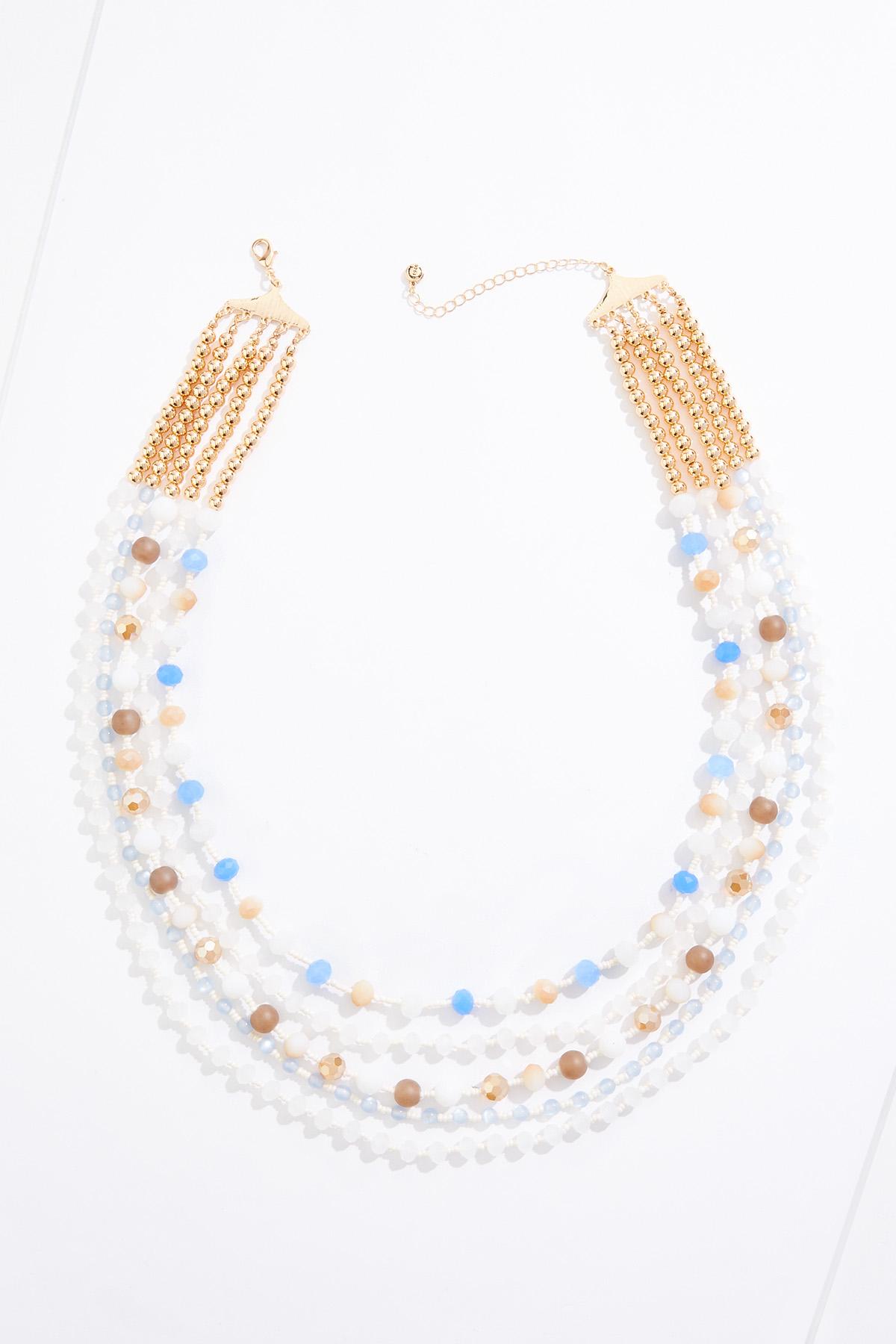  Cato Fashions | Cato Layered Glass Statement Long Necklace