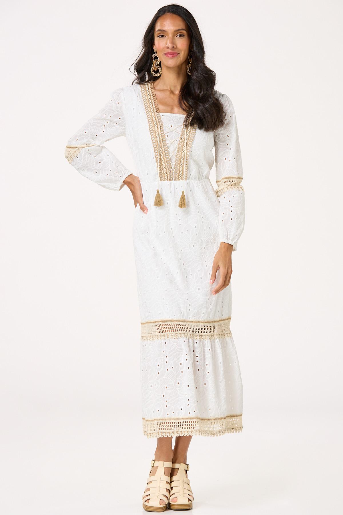 Eyelet Bright White Maxi Dress Eyelet Bright White Maxi Dress