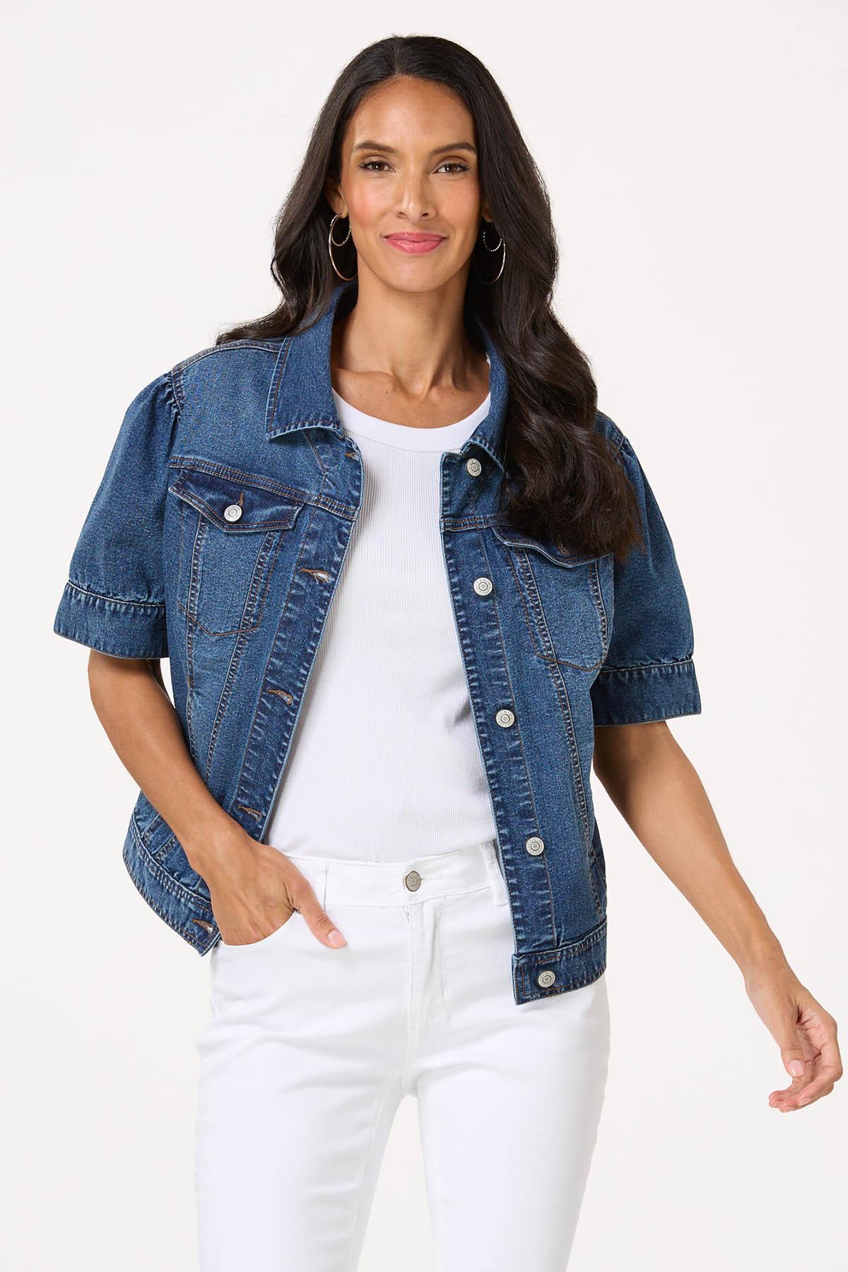  Cato Fashions | Cato Puff Sleeve Denim Jacket