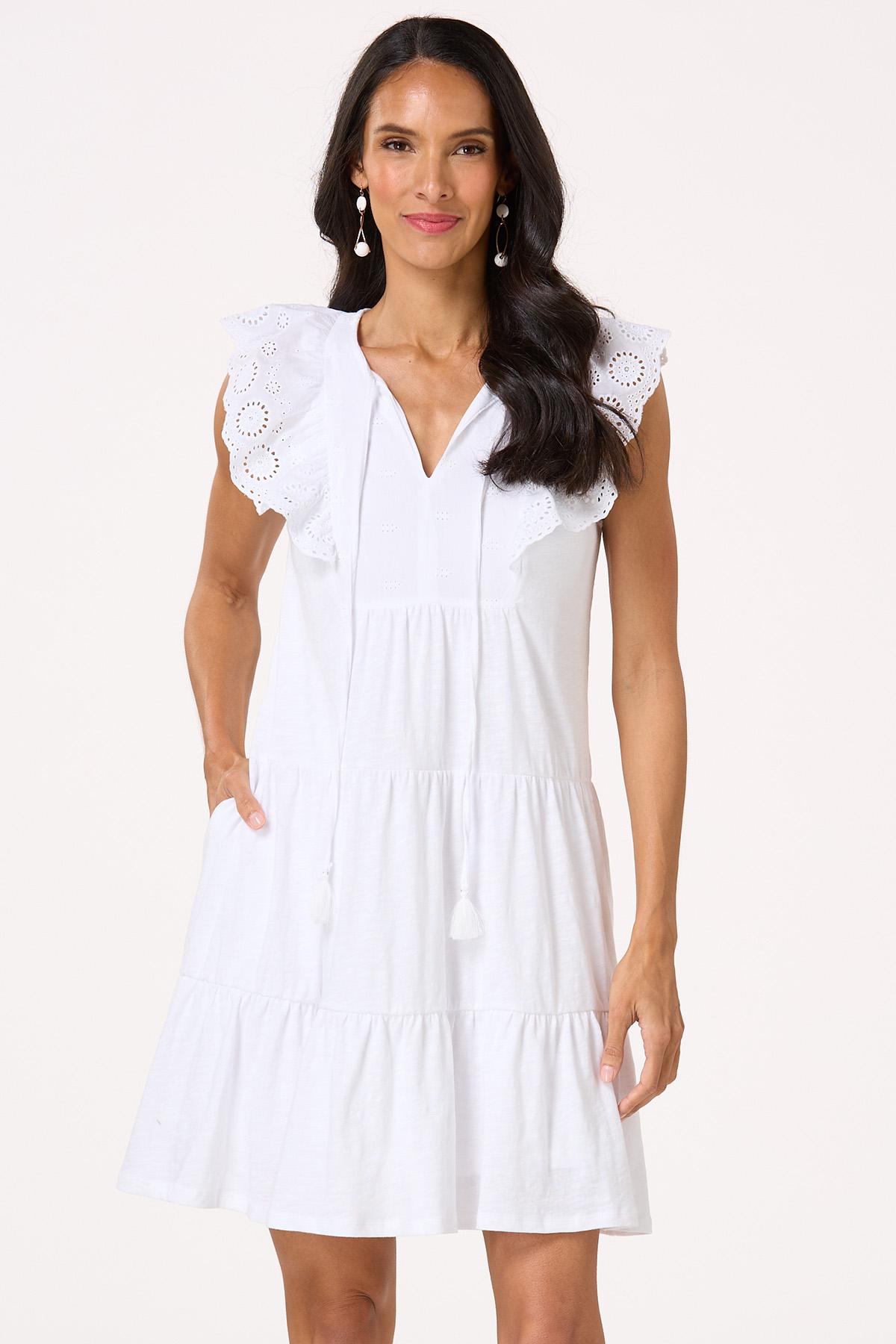  Cato Fashions | Cato Eyelet Flutter Sleeve Swing Dress