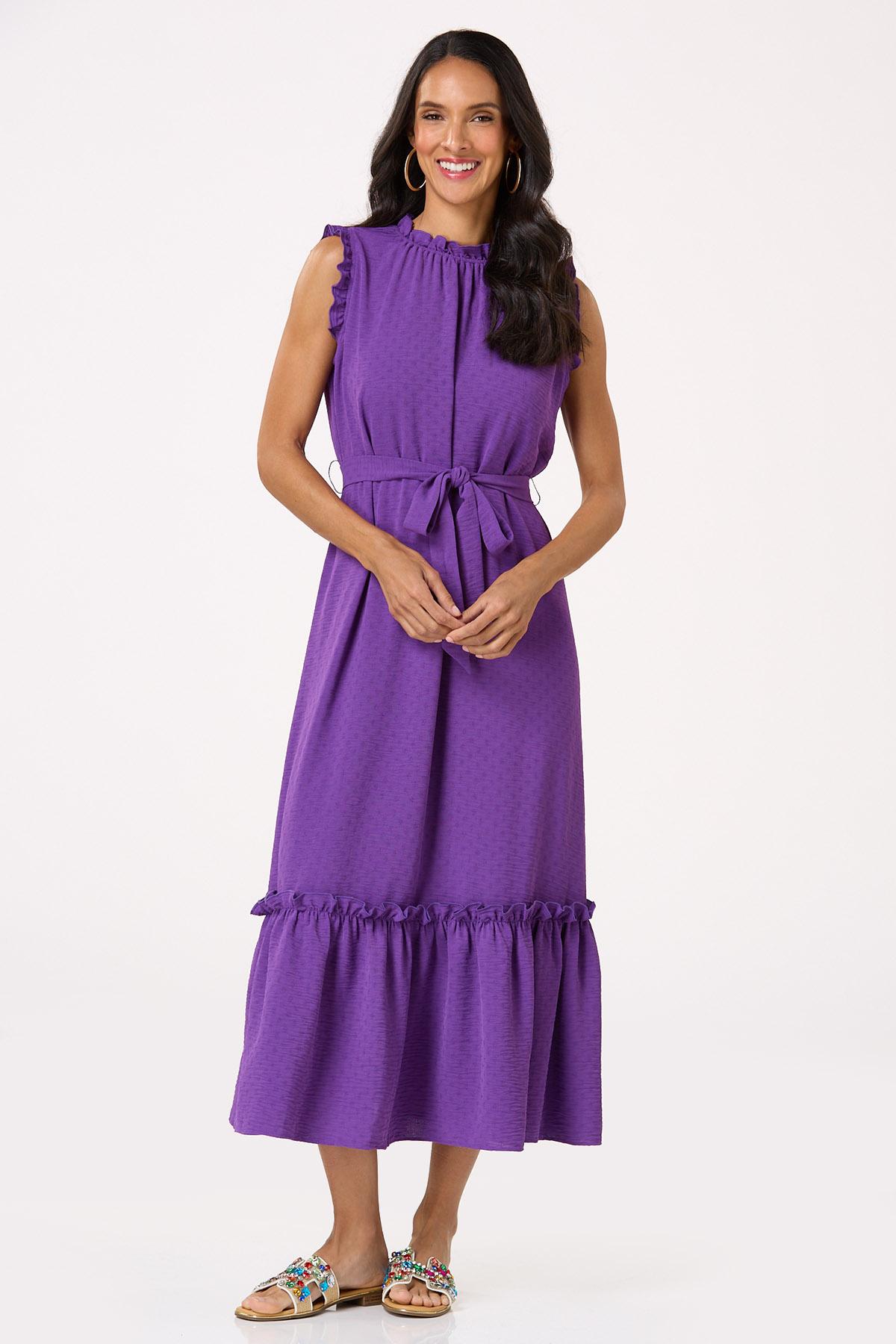  Cato Fashions | Cato Ruffled Trim Midi Dress