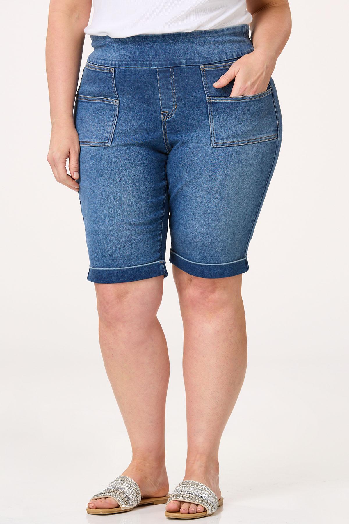  Cato Fashions | Cato Plus Size Curvy Denim Bermuda Shorts