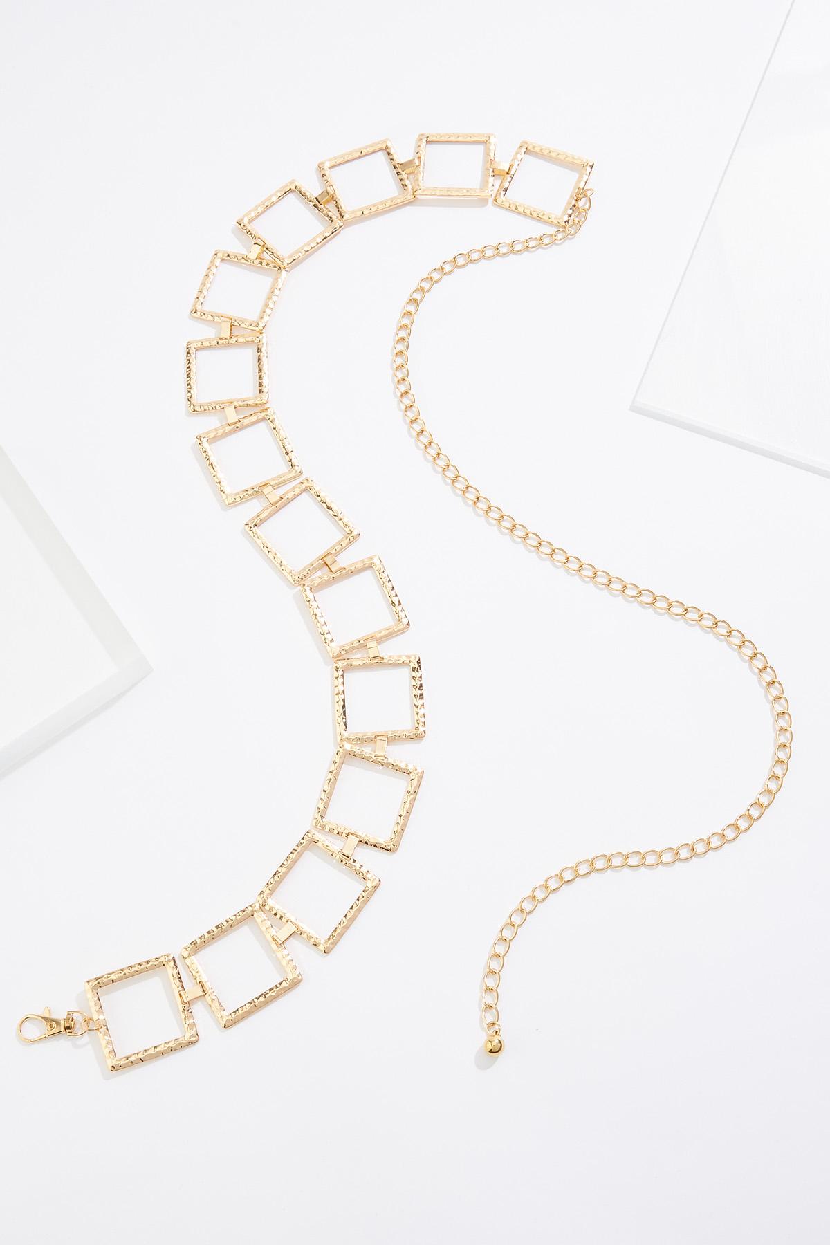 plus size gold chain belt