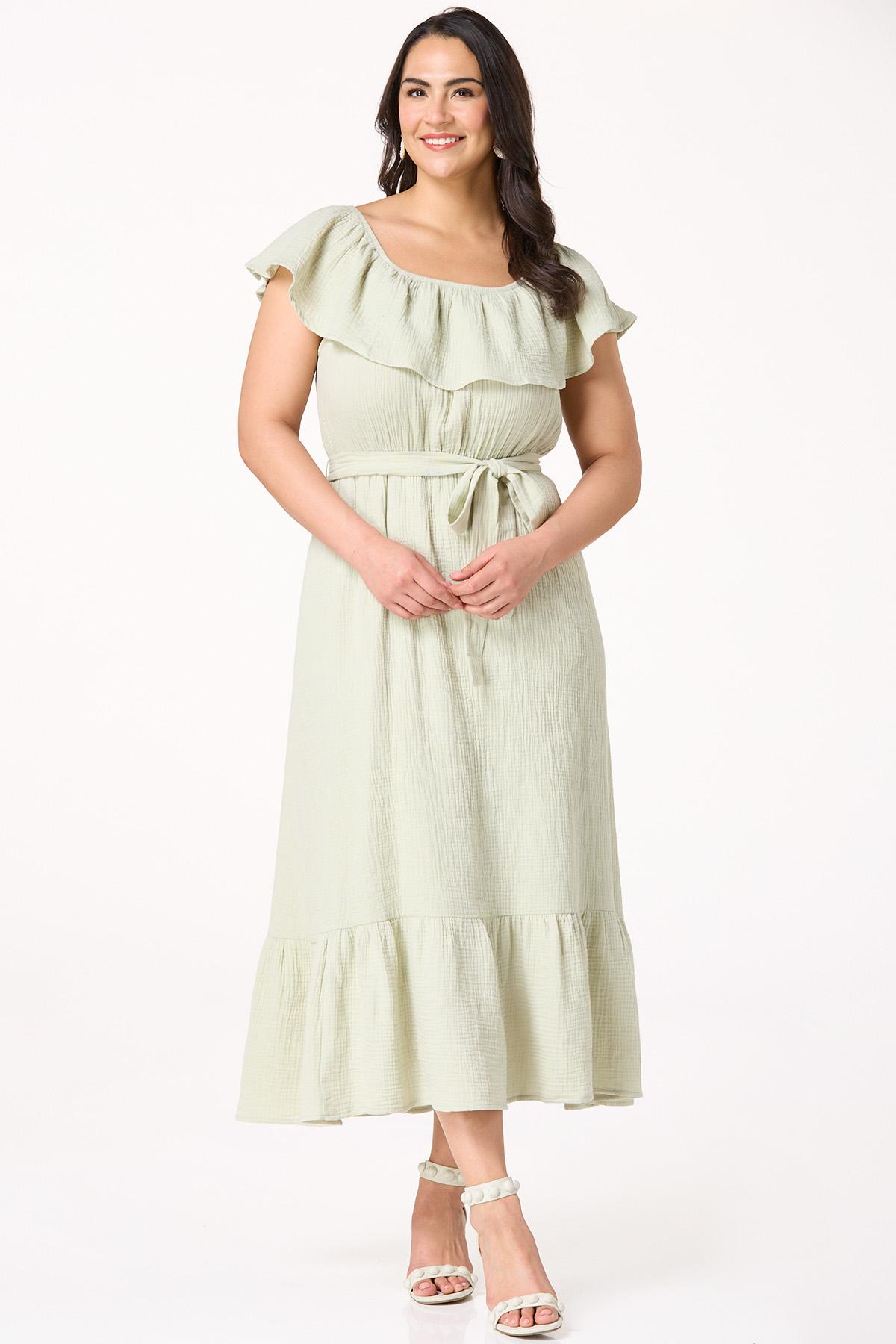  Cato Fashions | Cato Plus Size Textured Off Shoulder Maxi Dress