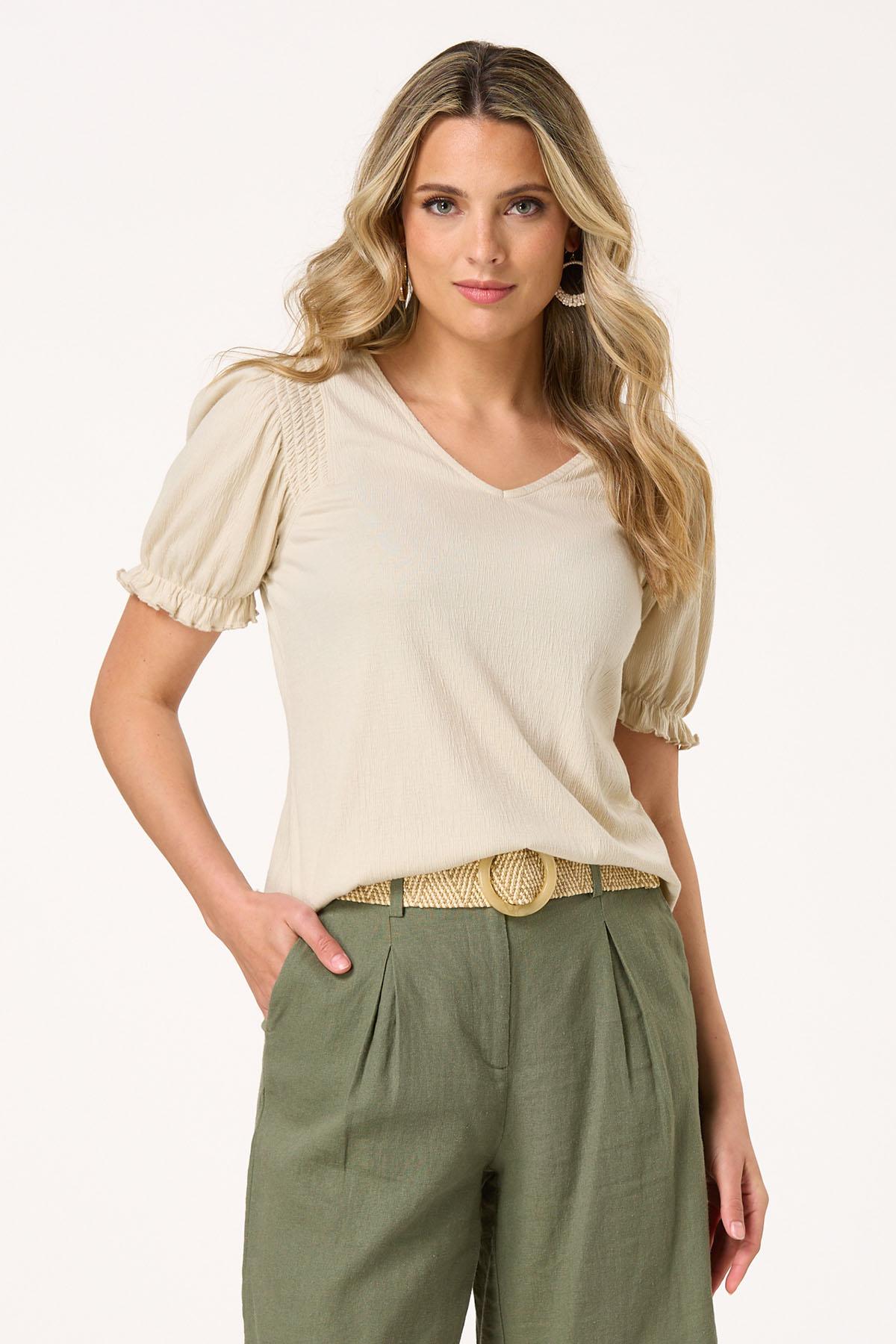  Cato Fashions | Cato Smocked Shoulder Top