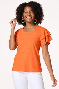  Cato Fashions | Cato Eyelet Flutter Sleeve Top
