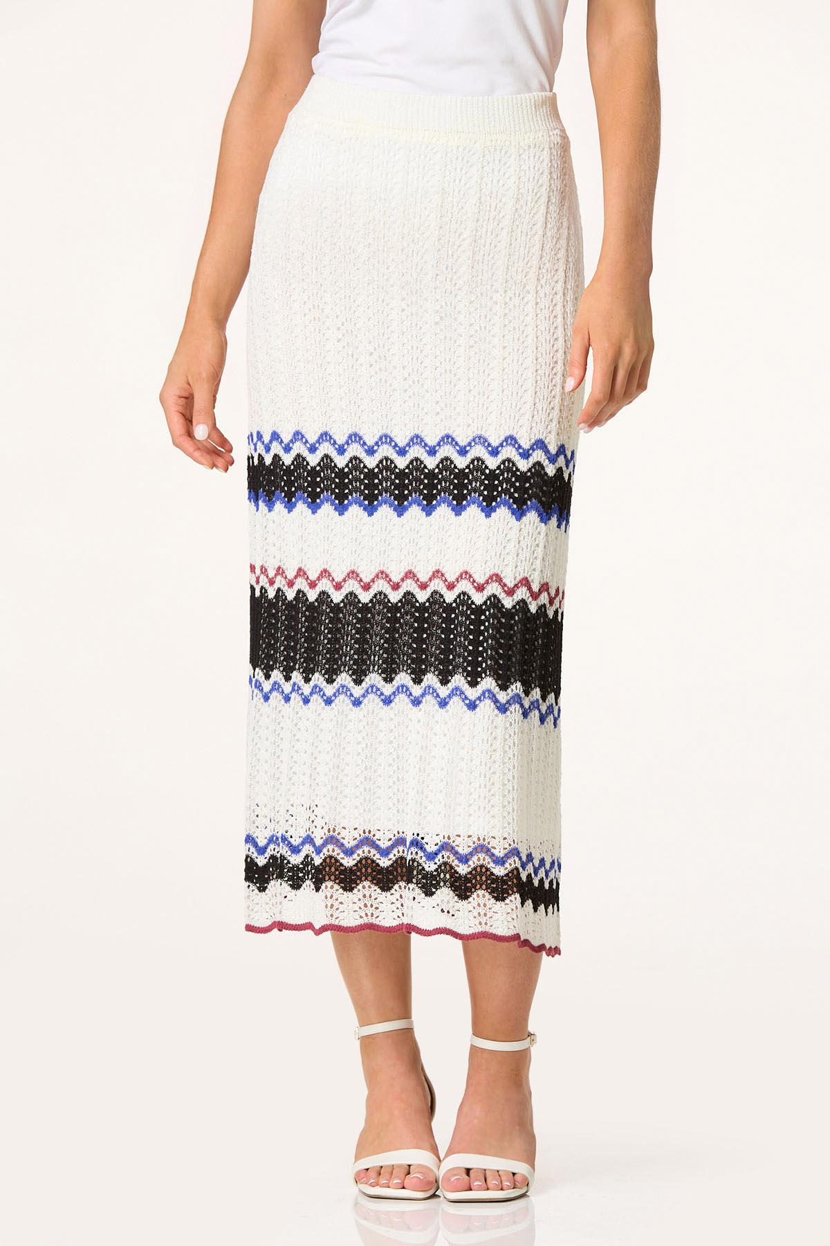 スカート DIAGONAL : 24SS / CROCHET KNIT SKIRT (IVORY) Ecommerce_Crop-24-03-