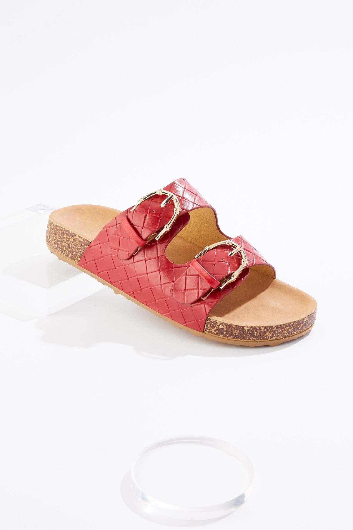 Cato Fashions | Cato Textured Double Buckle Sandals