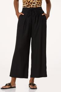  Cato Fashions | Cato Cropped Lace Up Linen Pants
