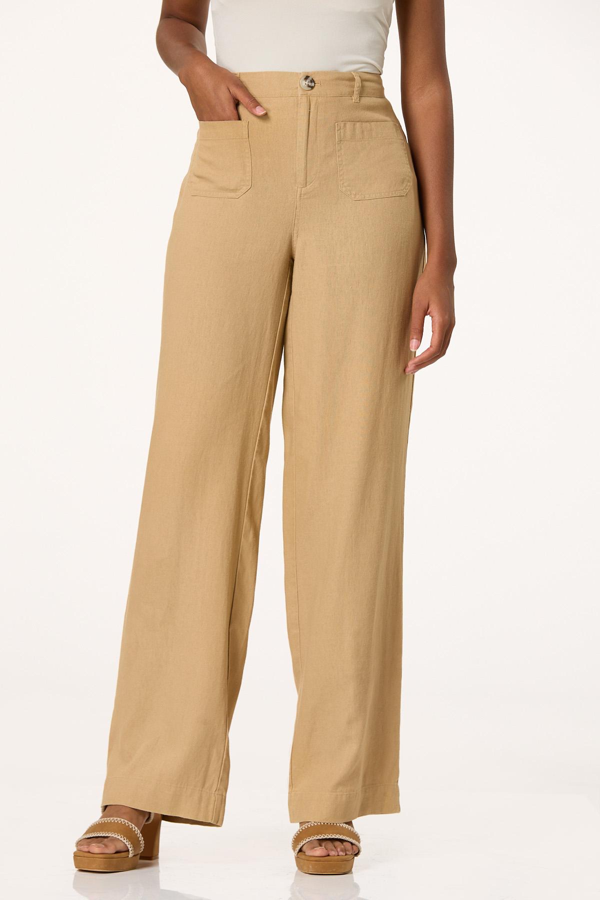 【BAON】Poidin banding pocket patch wide cotton pants Cato Fashions | Cato Patch Pocket Linen Pants