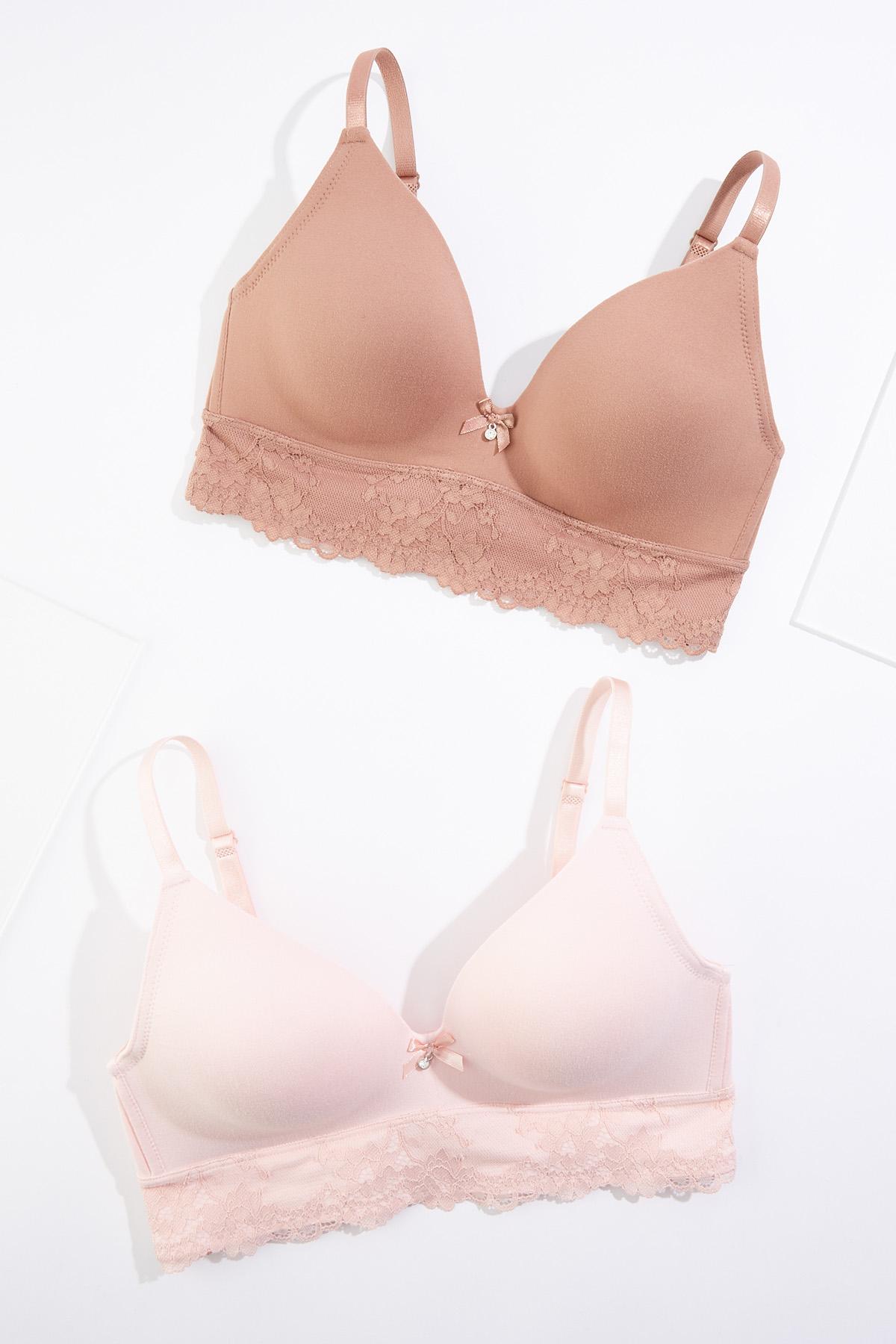  Cato Fashions | Cato Brushed Microfiber Wire- Free Bra Set