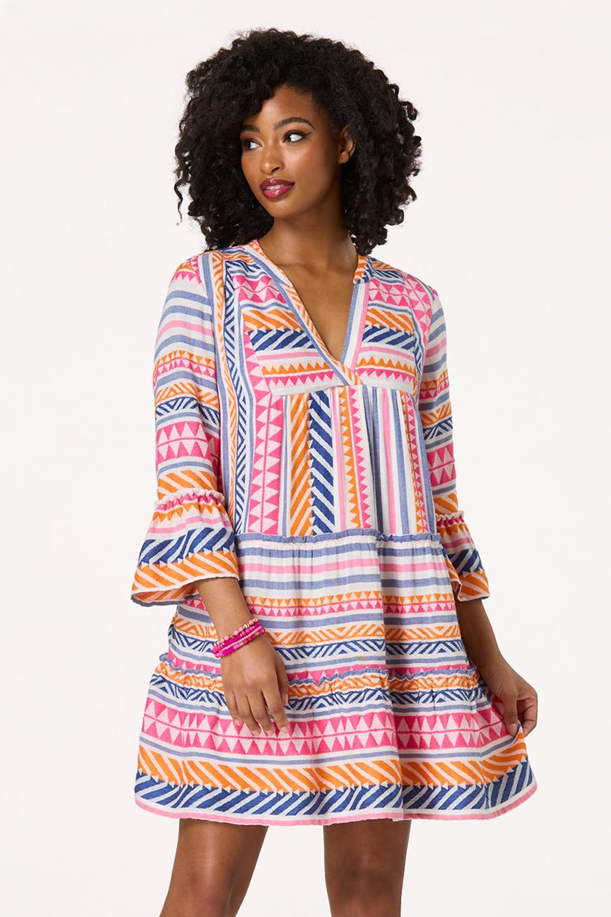  Cato Fashions | Cato Embroidered Aztec Dress