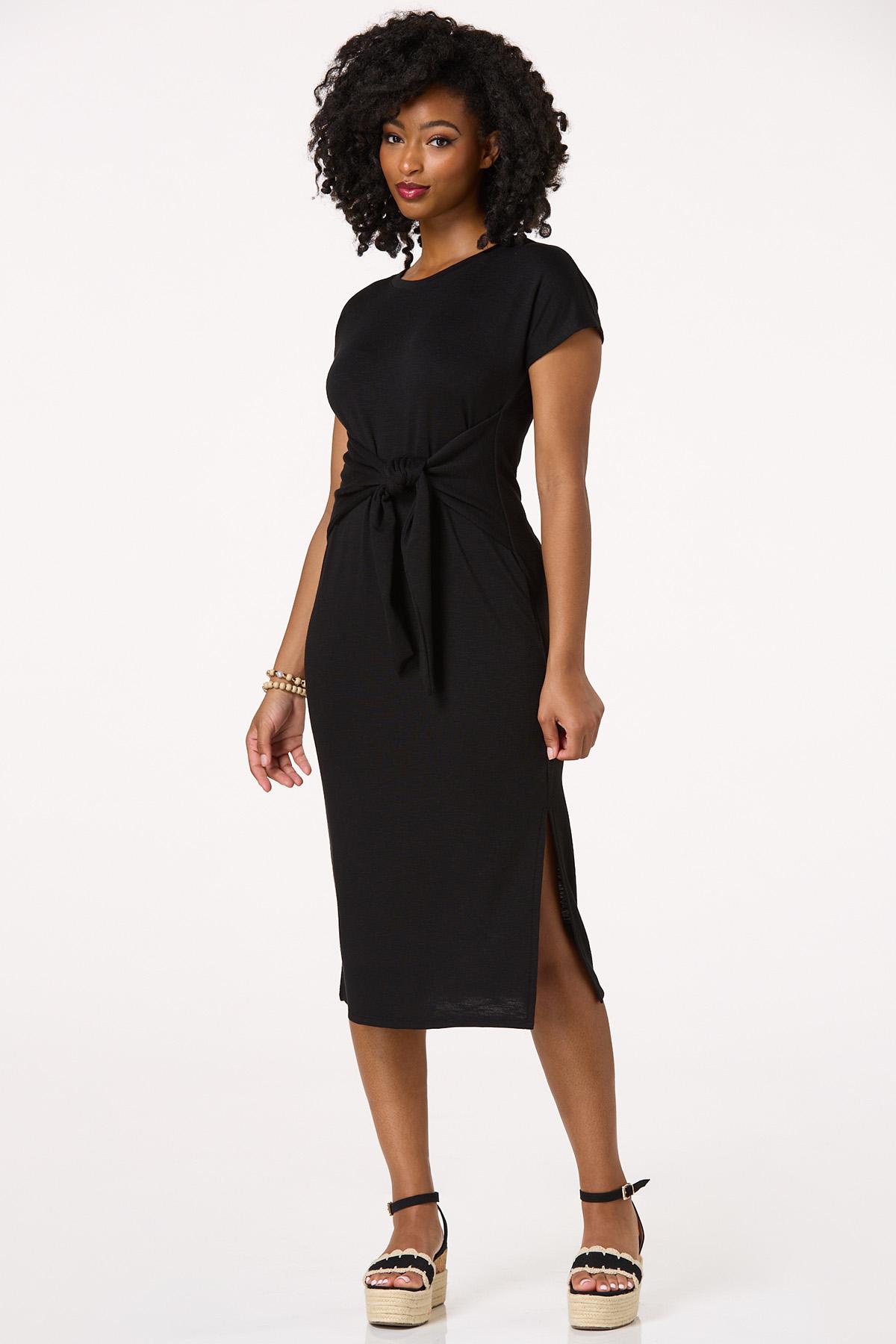  Cato Fashions | Cato Knotted Slub Knit Midi Dress