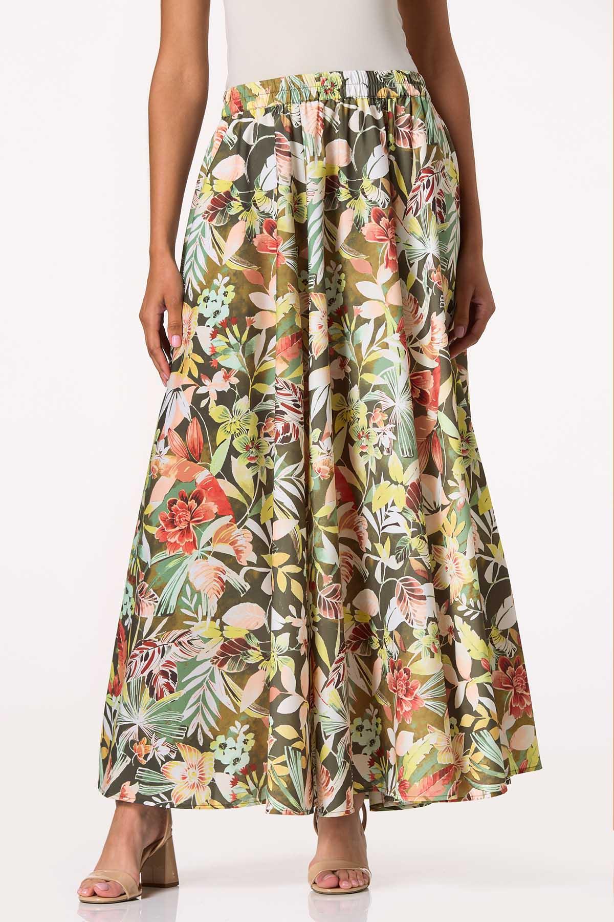  Cato Fashions | Cato Tropical Wide Sweep Skirt