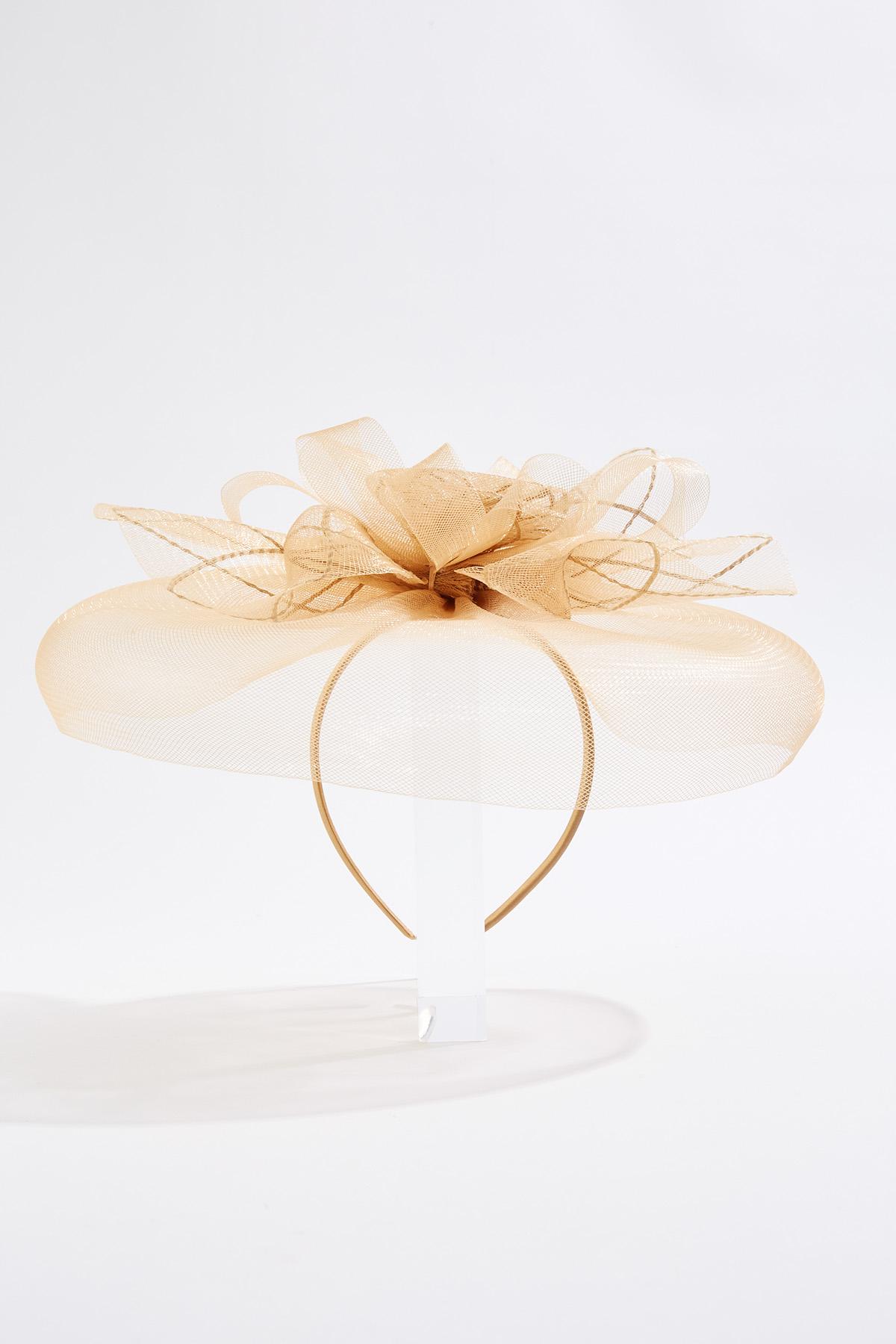 Cato Fashions | Cato Rosette Pearl Criss Cross Fascinator