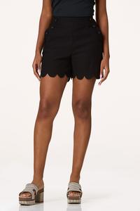  Cato Fashions | Cato Scallop Hem Bengaline Shorts
