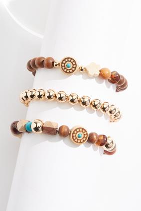  Cato Fashions | Cato Multi Beaded Coil Bracelet