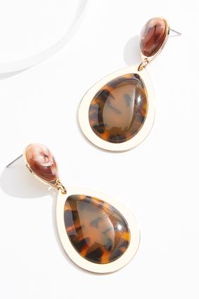  Cato Fashions | Cato Tiered Lucite Pumpkin Earrings