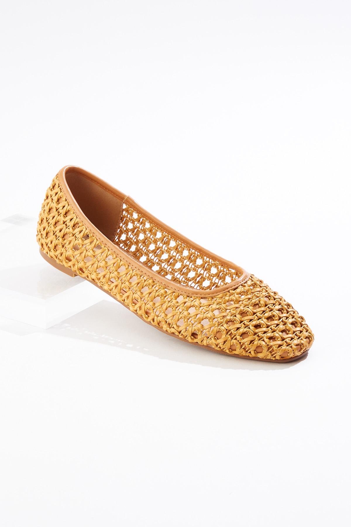 Cato Fashions | Cato Faux Leather Woven Flats