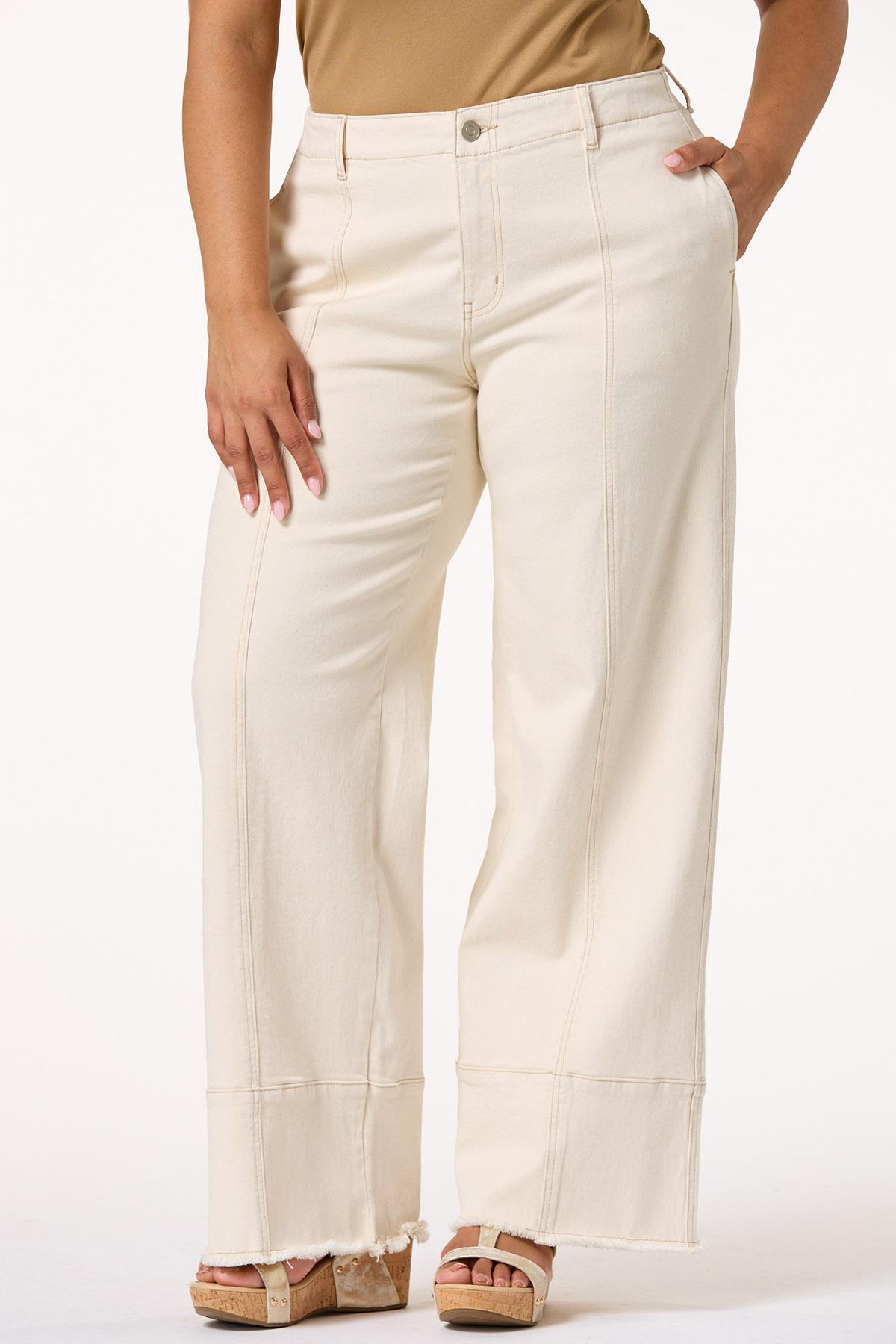  Cato Fashions | Cato Plus Petite Natural Wide Leg Jeans