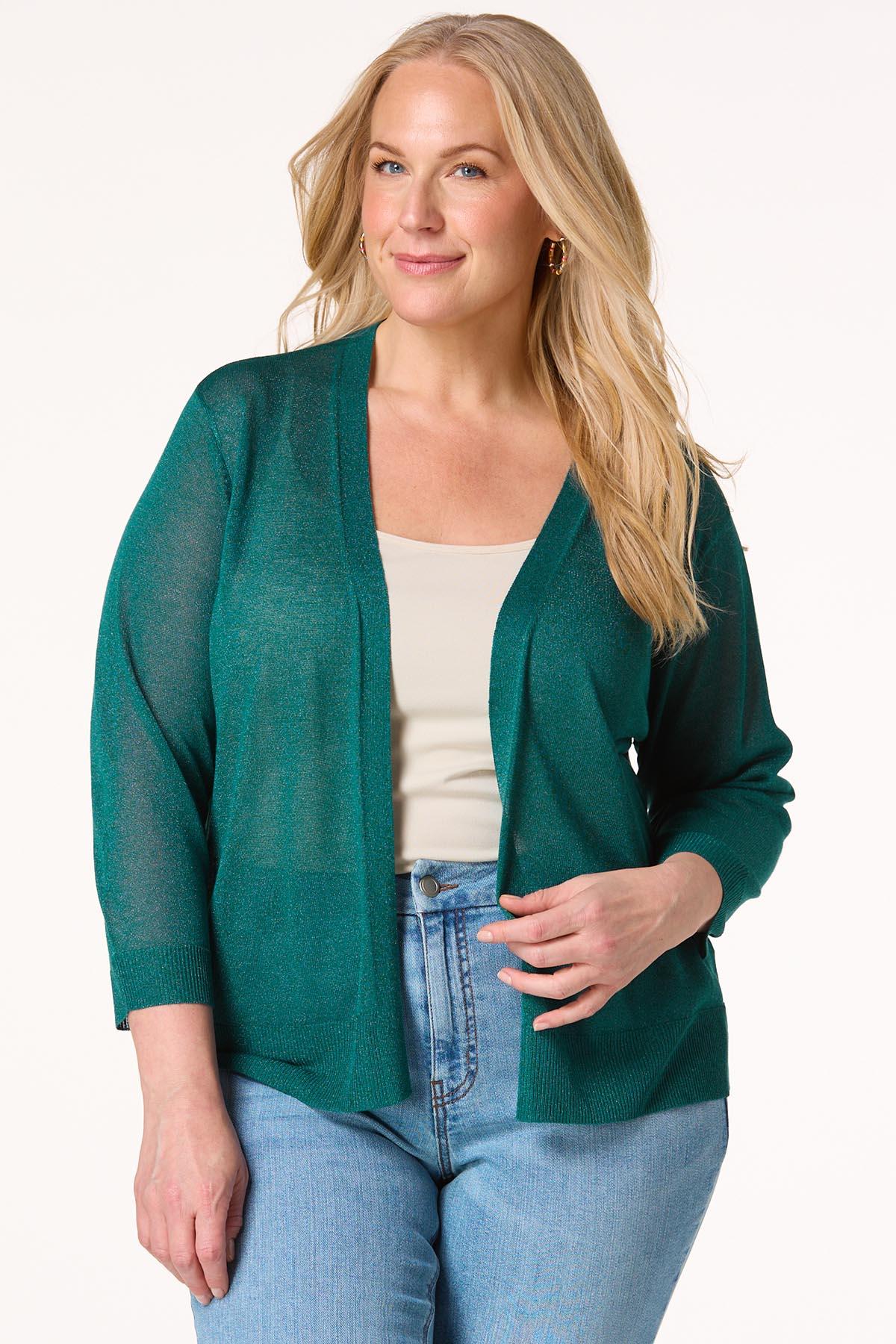 Cato Fashions | Cato Plus Size Solid Sheer Cardigan