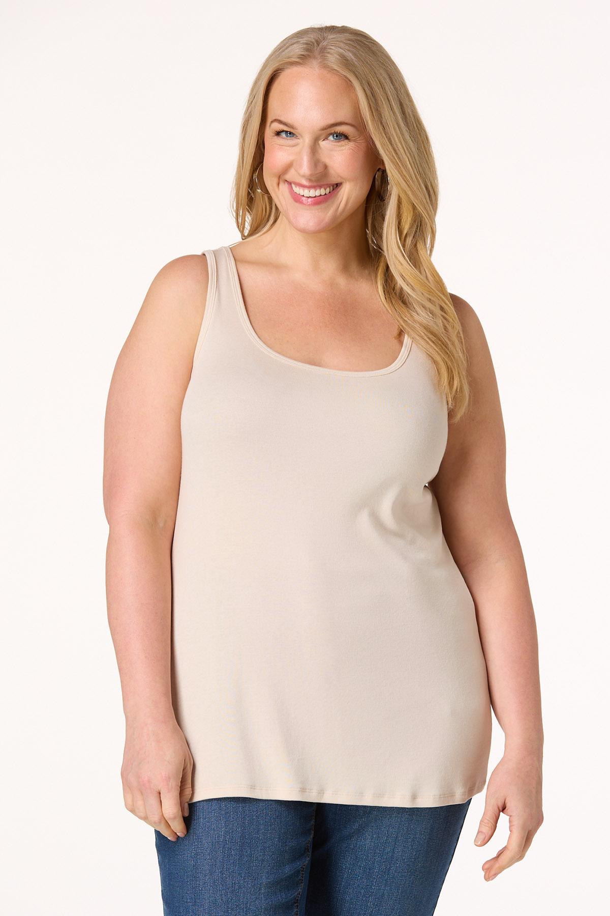  Cato Fashions | Cato Plus Size Solid Essential Tank