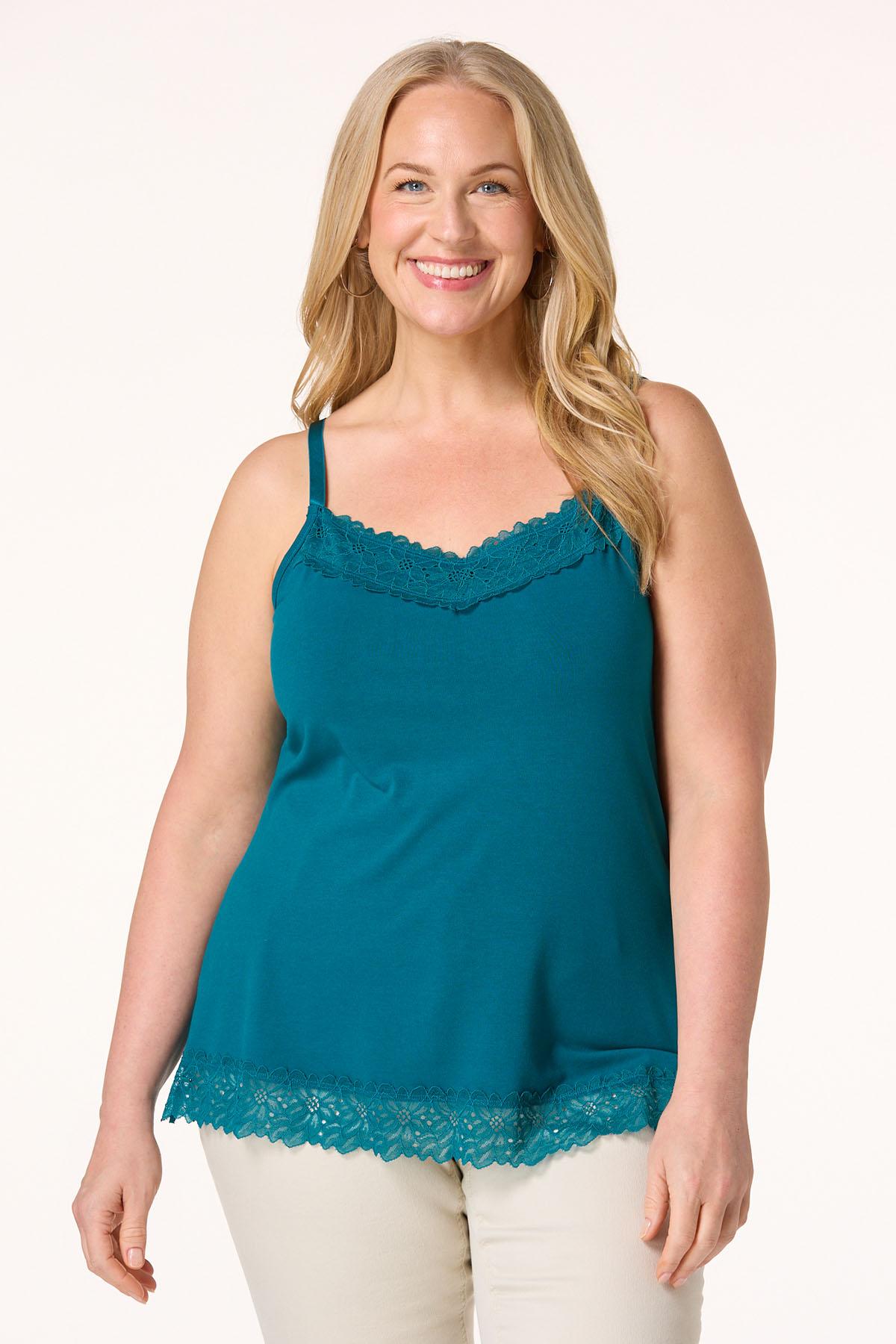 edit for lulu ♡ lace trim camisole Lou Camisole - Ink – NICHOLAS