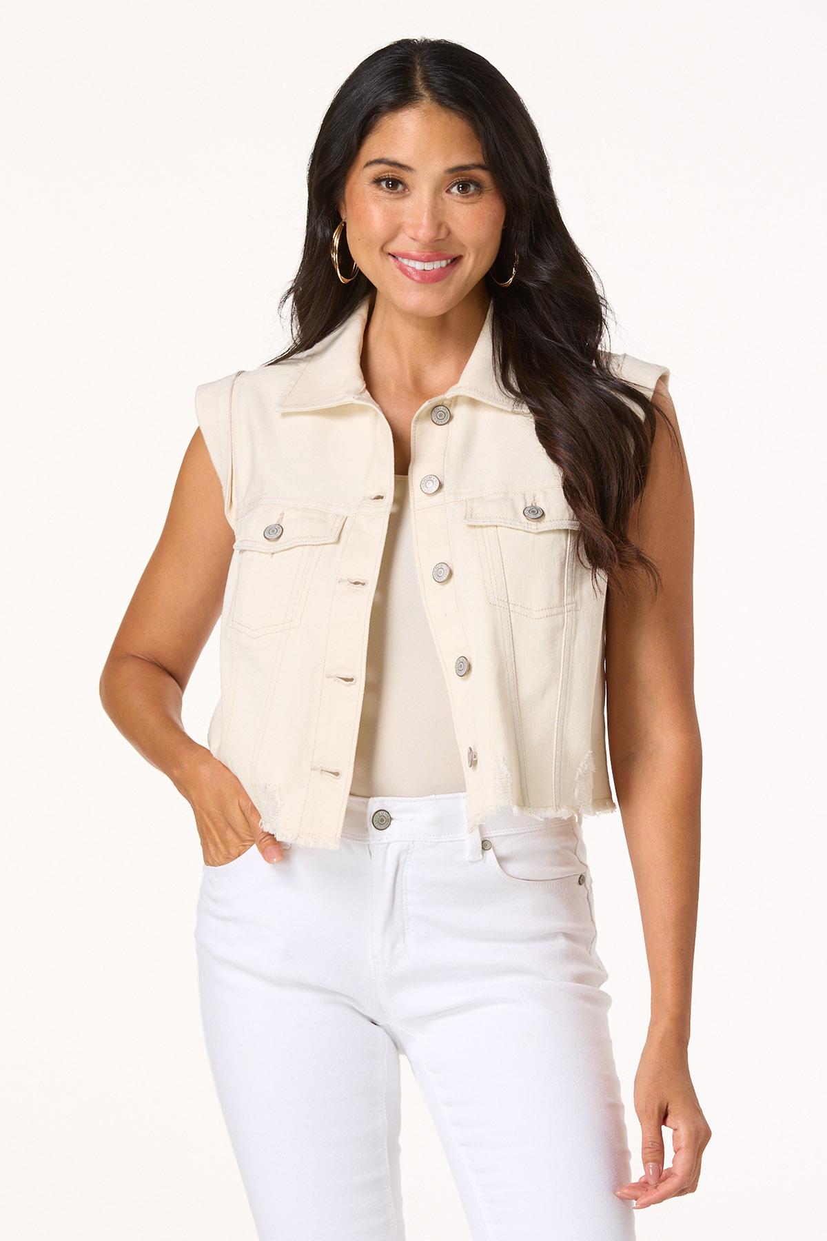  Cato Fashions | Cato Natural Distressed Vest