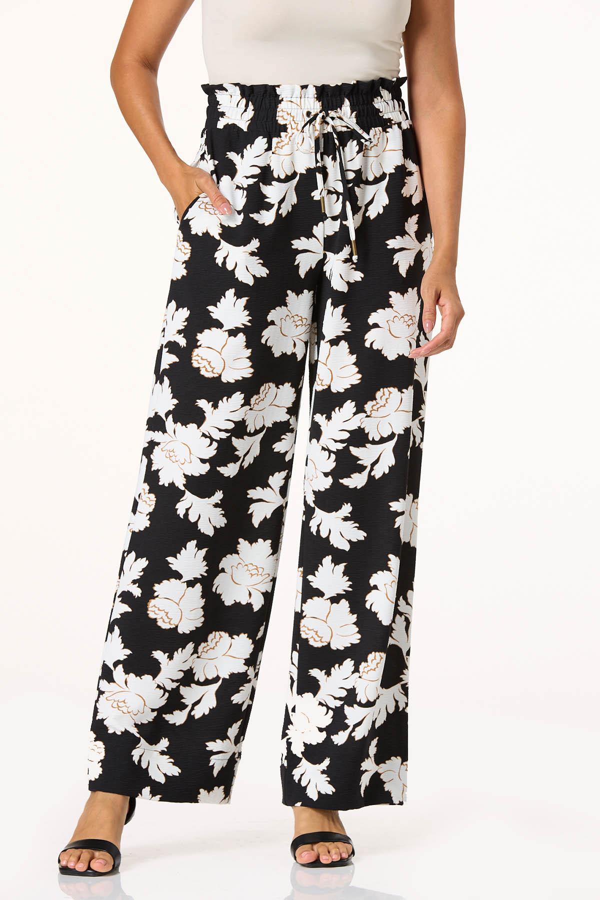  Cato Fashions | Cato Natural Floral Wide Leg Pants