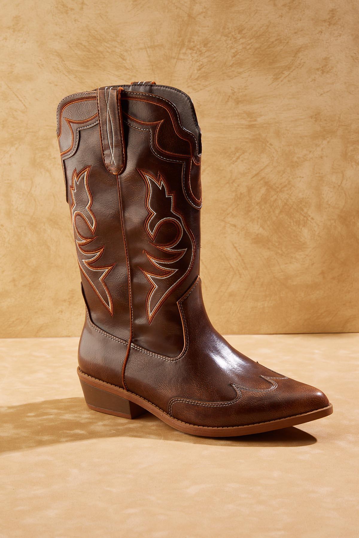 【COLOR iN ID】f/w western long boots Slay Python Tall Western Boots - Snip Toe