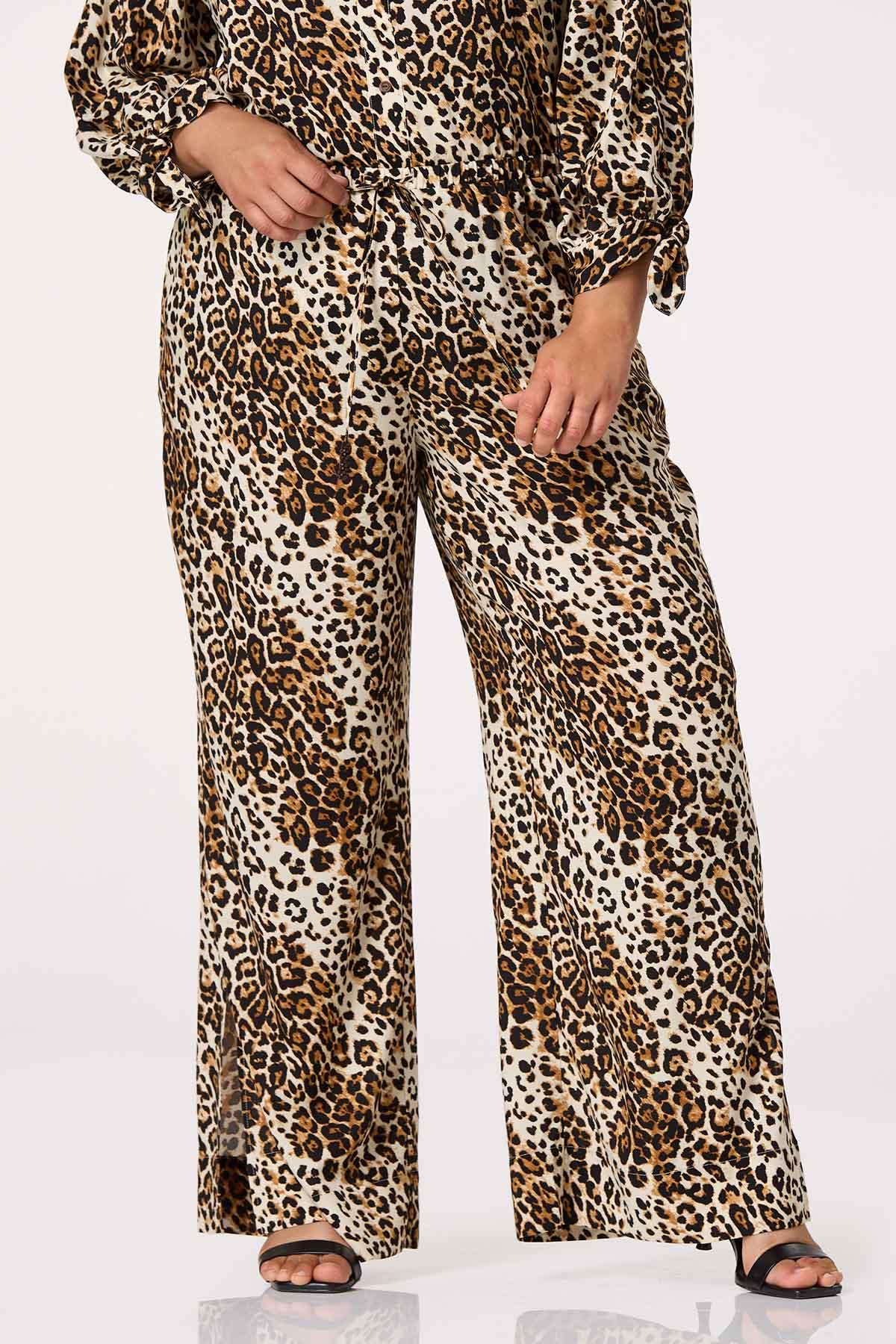  Cato Fashions | Cato Plus Size Leopard Wide Leg Pants