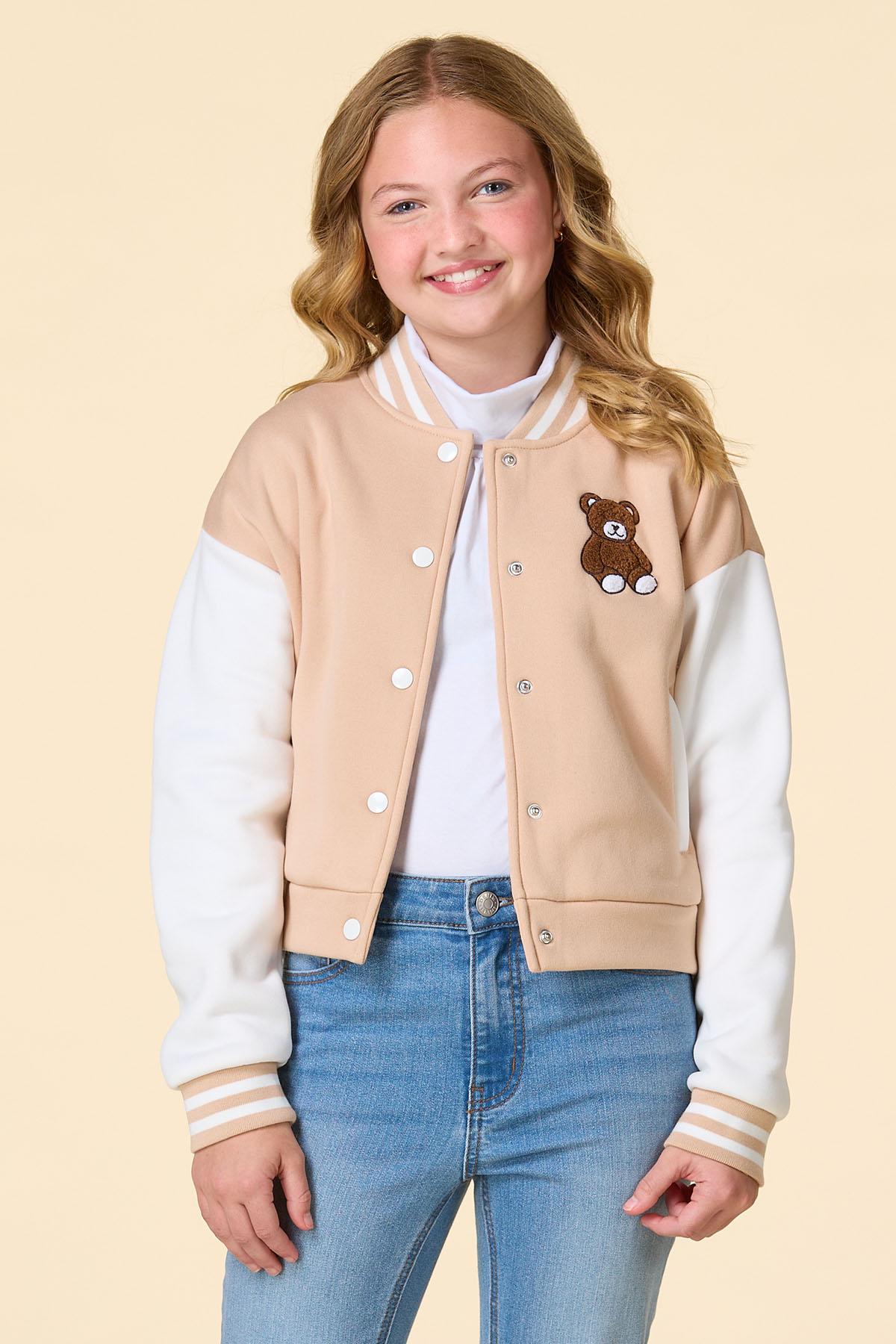  Cato Fashions | Cato Girls Teddy Bear Varsity Jacket