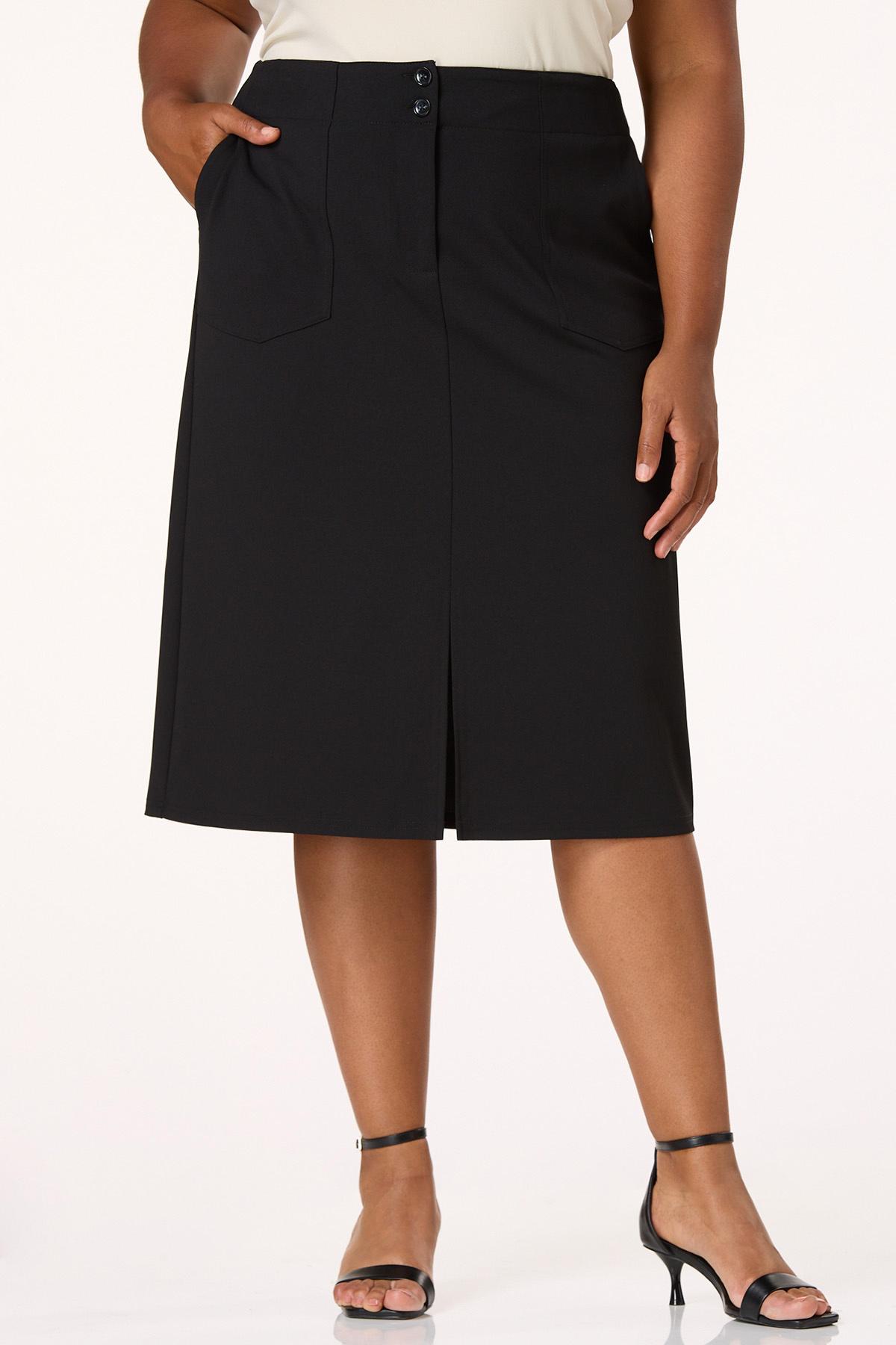 Cato Fashions Cato Plus Size Crepe Scuba Pencil Skirt