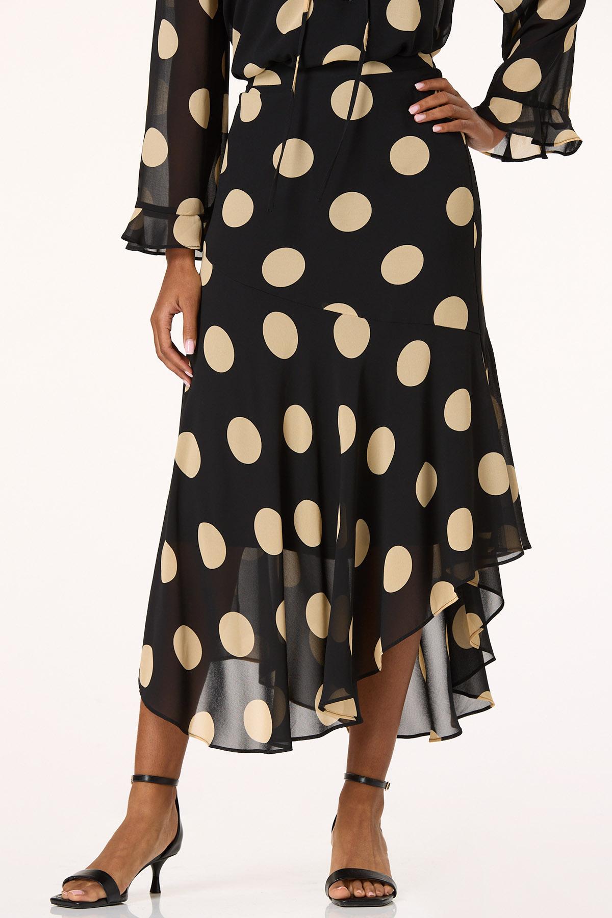 Cato Fashions | Cato Polka Dot Midi Skirt