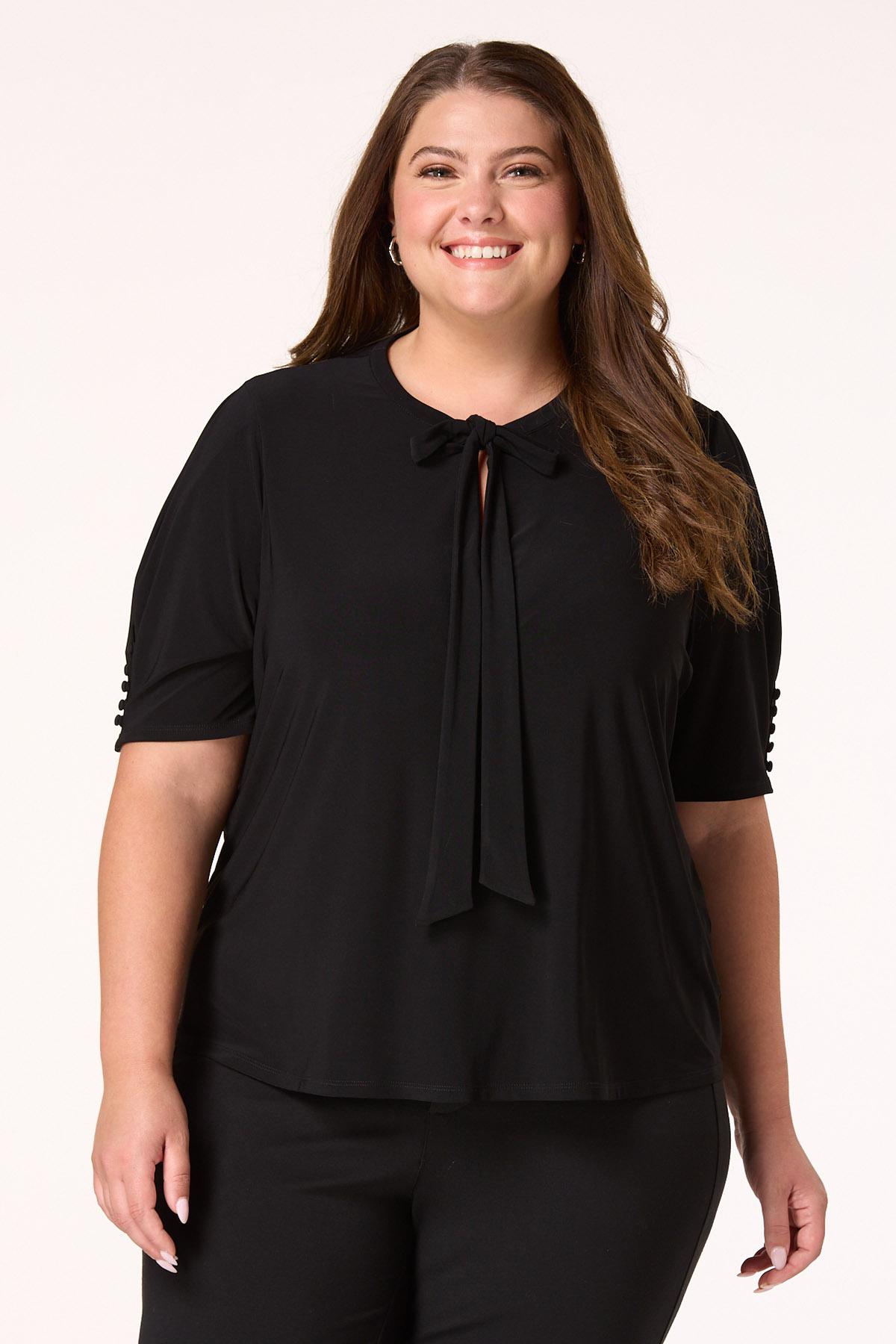 Cato Fashions | Cato Plus Size Tied In A Bow Top