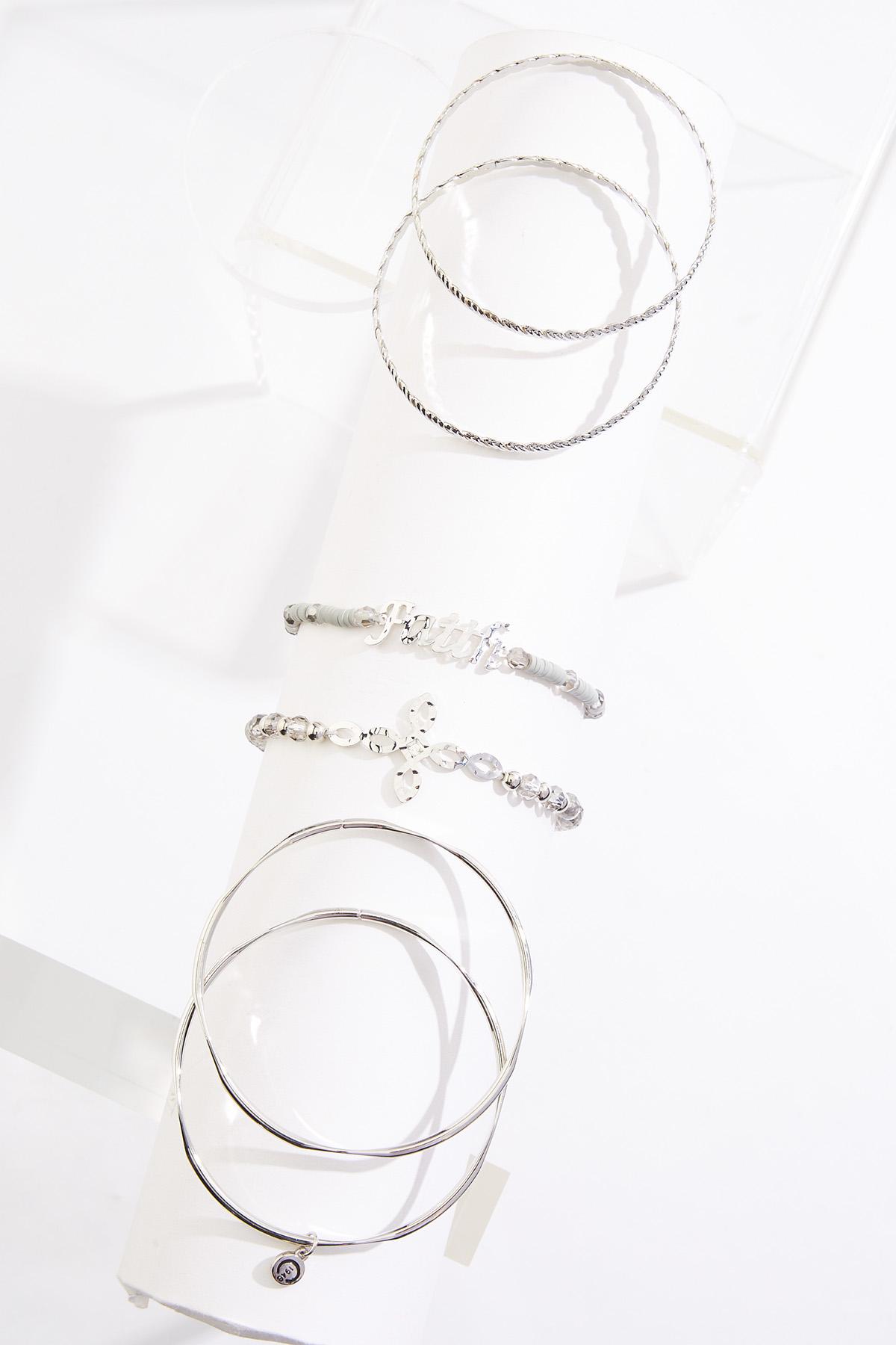  Cato Fashions | Cato Faith Charm Mixed Bracelet Set