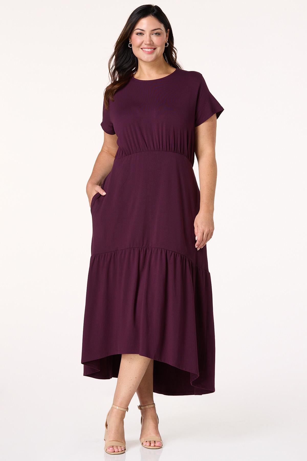  Cato Fashions | Cato Plus Size Curved Empire Midi Dress