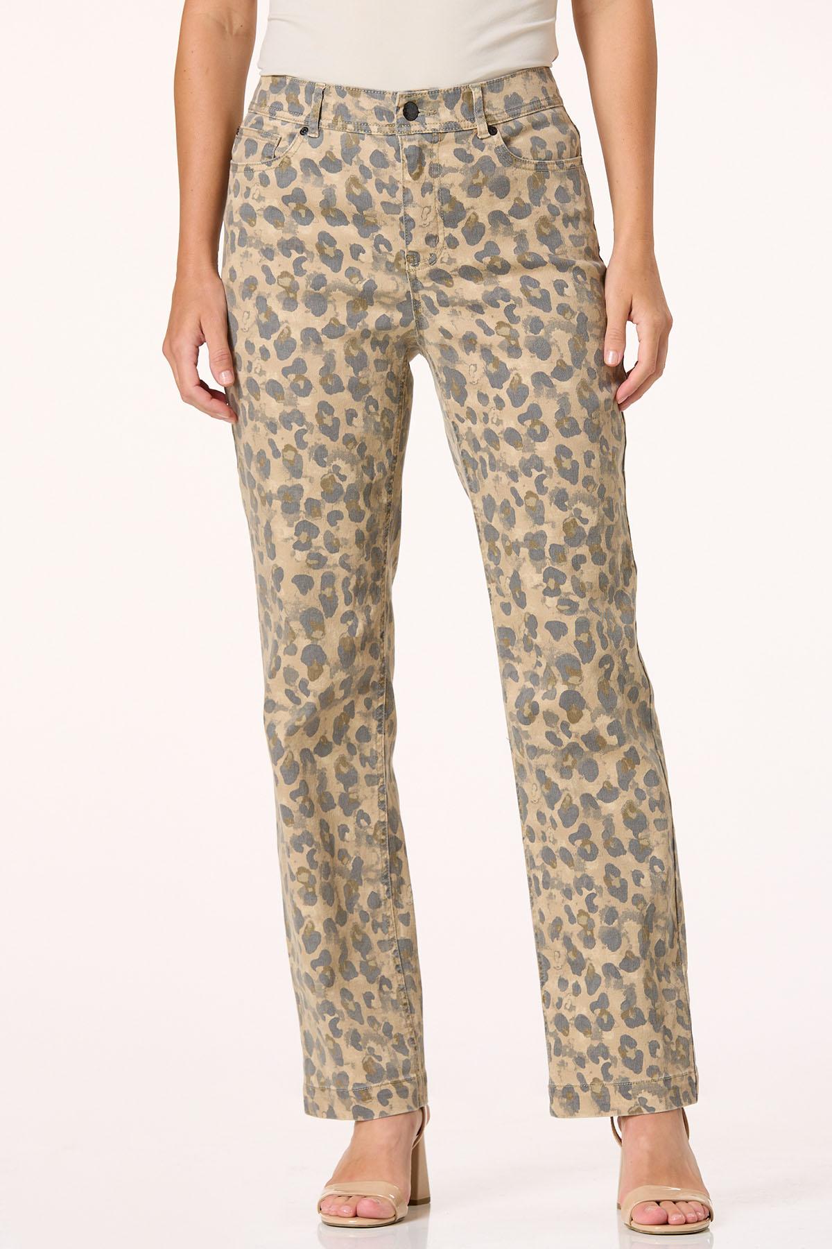  Cato Fashions | Cato Petite Animal Straight Leg Jeans