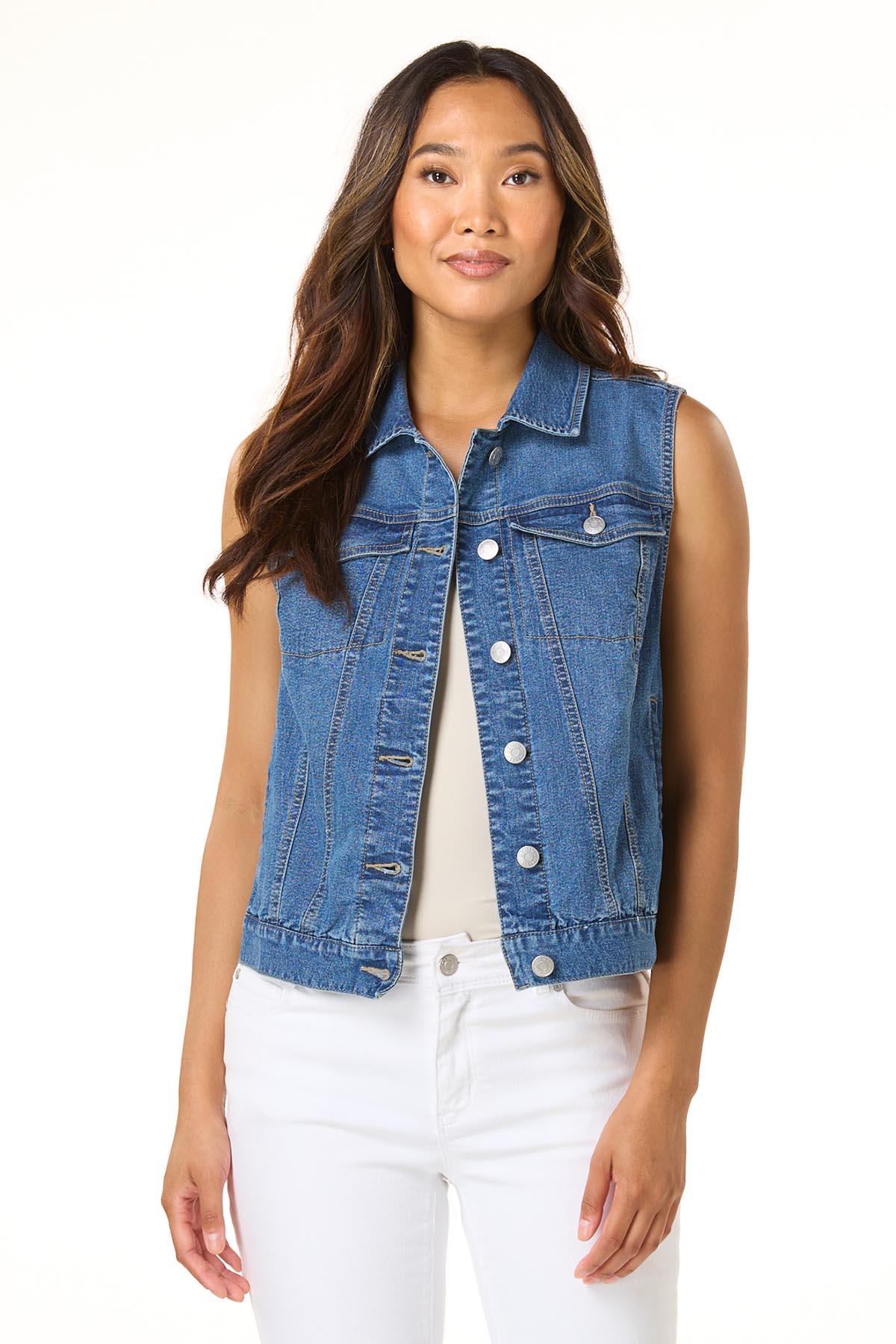  Cato Fashions | Cato Game Day Denim Vest